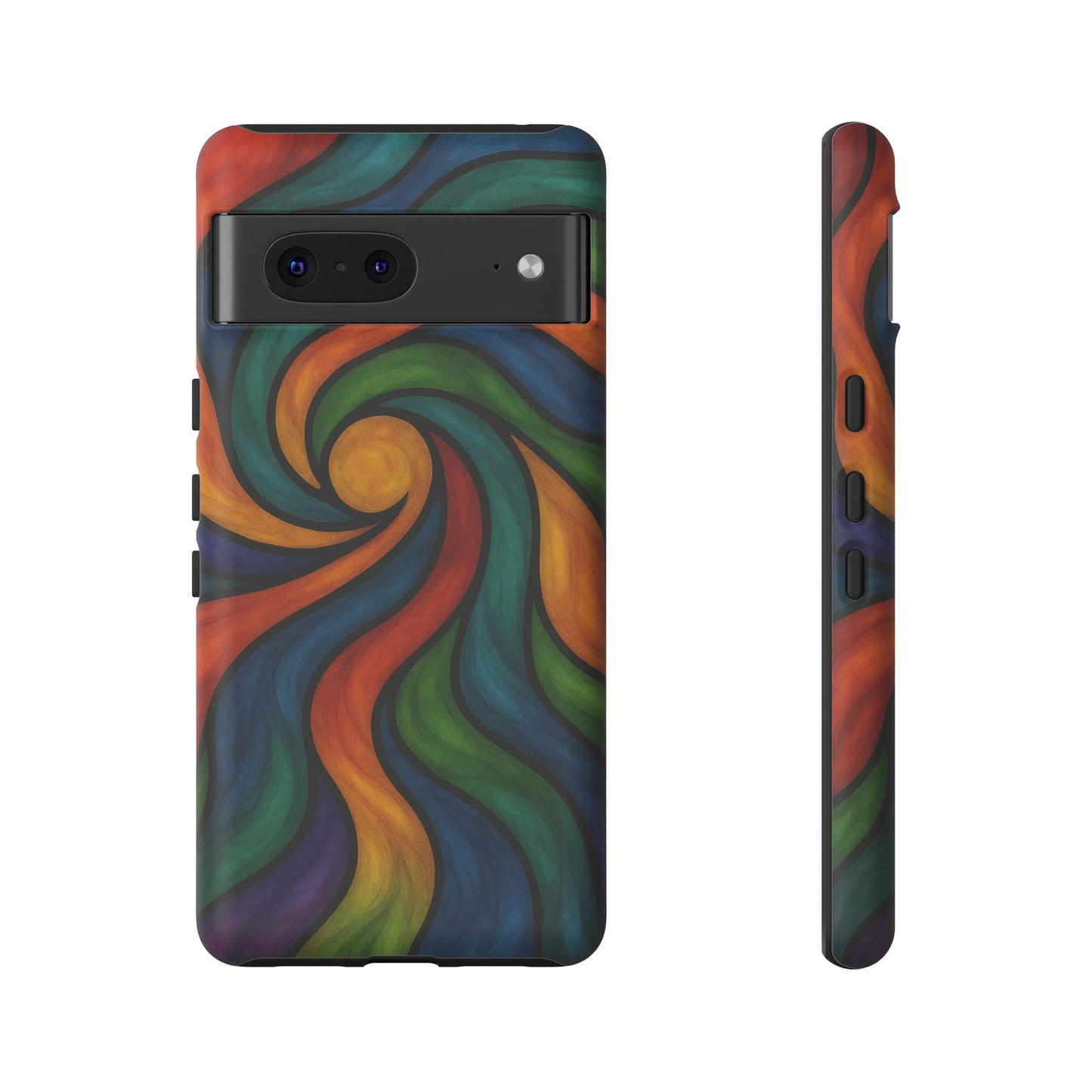 Colorful Swirl Phone Case | Tough Cases, Vibrant Design, Gift for Art Lovers, Funky Case, Unique Phone Accessories