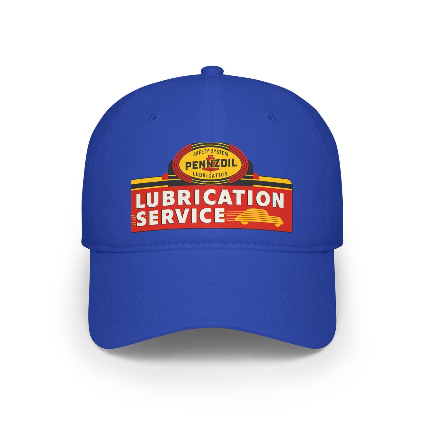 Vintage Lubrication Service Baseball Cap, Classic Red Cap, Automotive Hat, Gift for Car Lovers, Father's Day Accessory