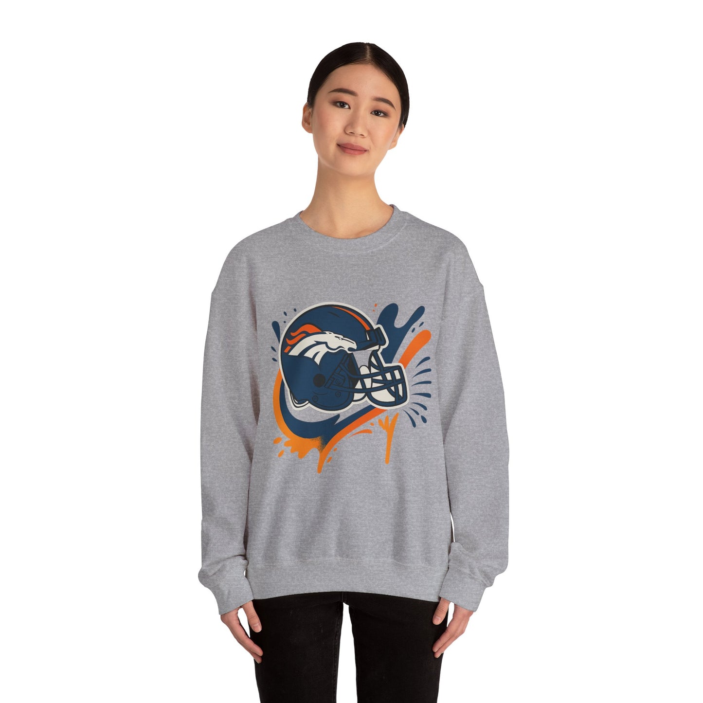 Denver Broncos Crewneck Sweatshirt, Football Fan Gear, Unisex Sports Apparel, Game Day Outfit, Perfect Gift for Fans