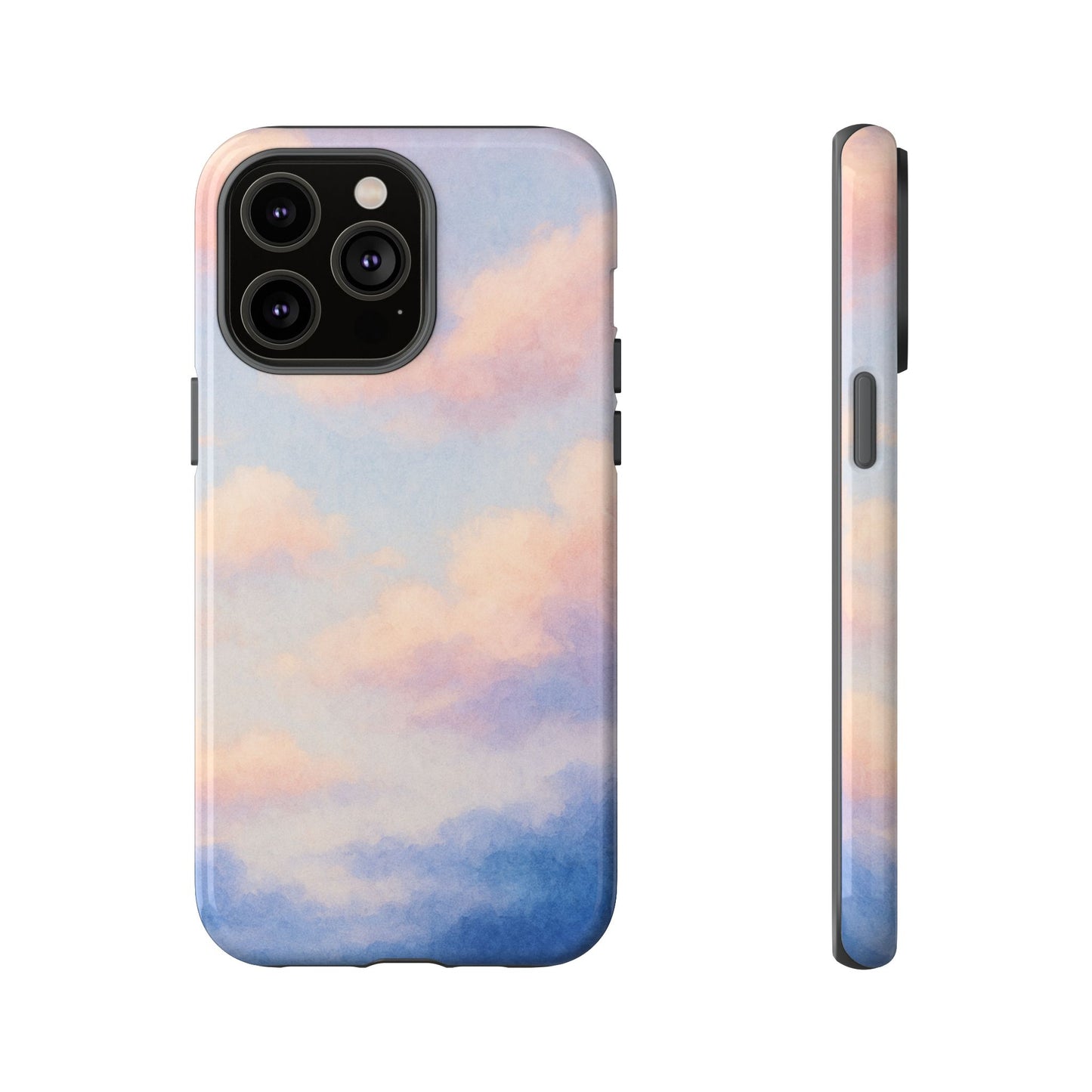 Sky Blue Cloud Phone Case, Tough Phone Cover, Aesthetic Cell Phone Accessory, Gift for Teen, Trendy Tech Protection