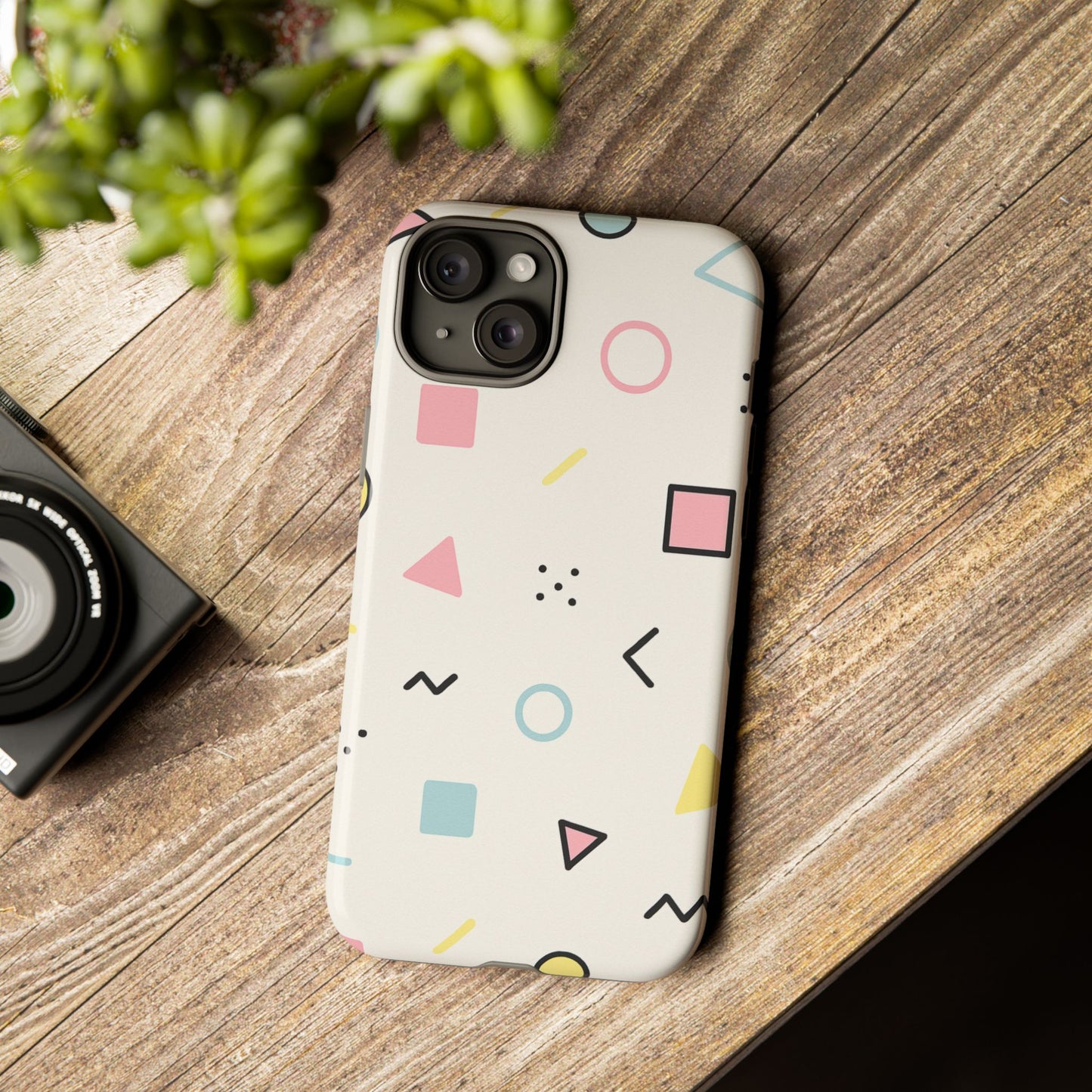 Geometric Phone Case - Stylish Tough Cases for Trendsetters, Unique Phone Covers, Modern Accessories, Gift Ideas for Her