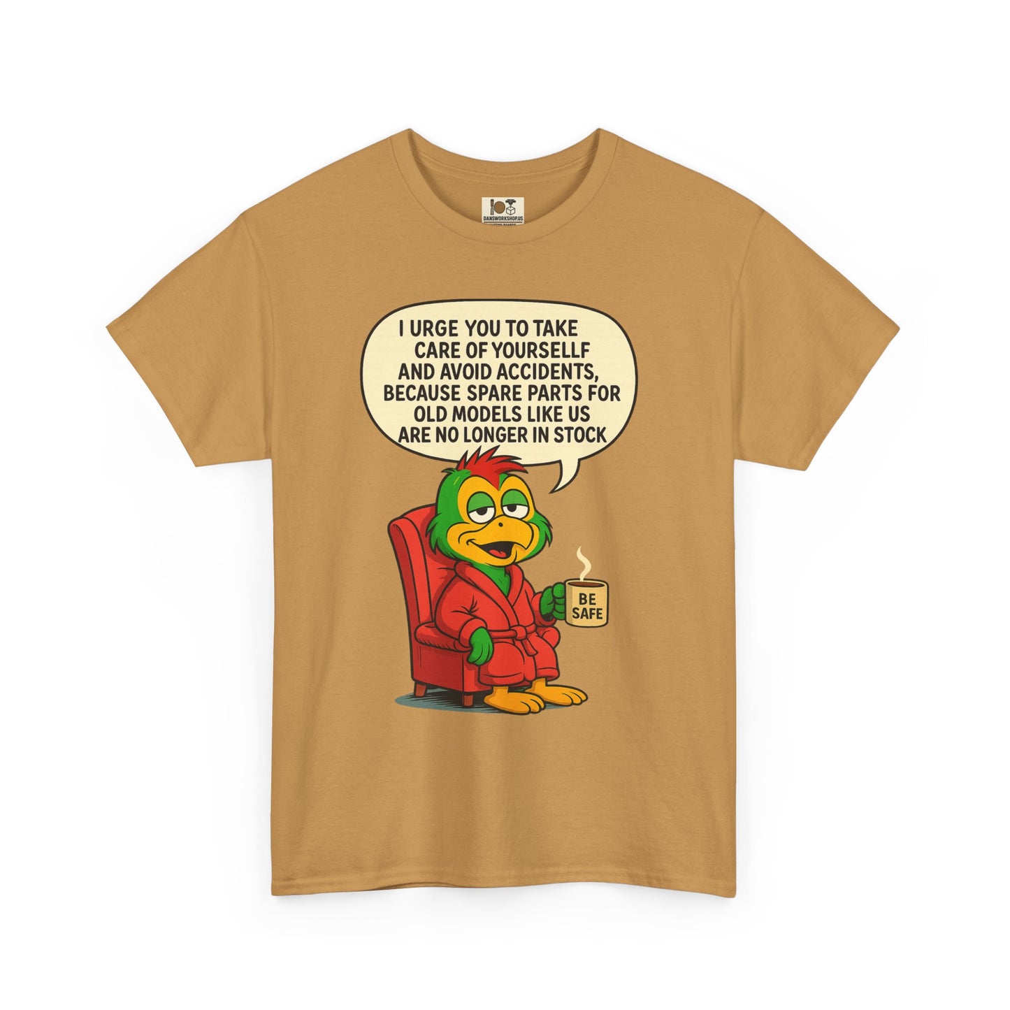 Funny Vintage Cartoon Tee, Unisex Heavy Cotton Shirt, Humorous Gift, Casual Wear, Birthday,or Just Because