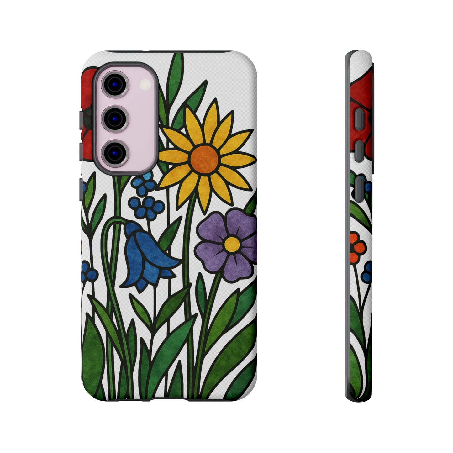 Floral Phone Case, Vibrant Flower Design, Tough Protection, Gift for Nature Lovers, Spring Decor