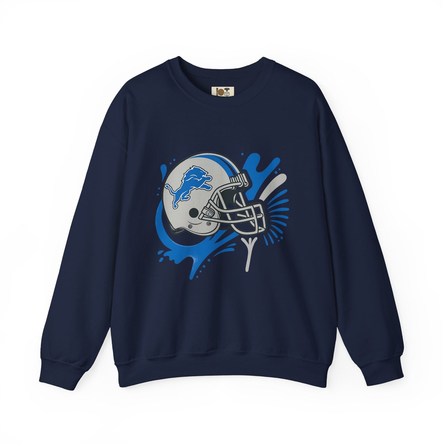 Detroit Lions Sweatshirt, Unisex Heavy Blend Crewneck, Game Day Apparel, Sports Fan Gift, NFL Team Merchandise, Casual Comfort