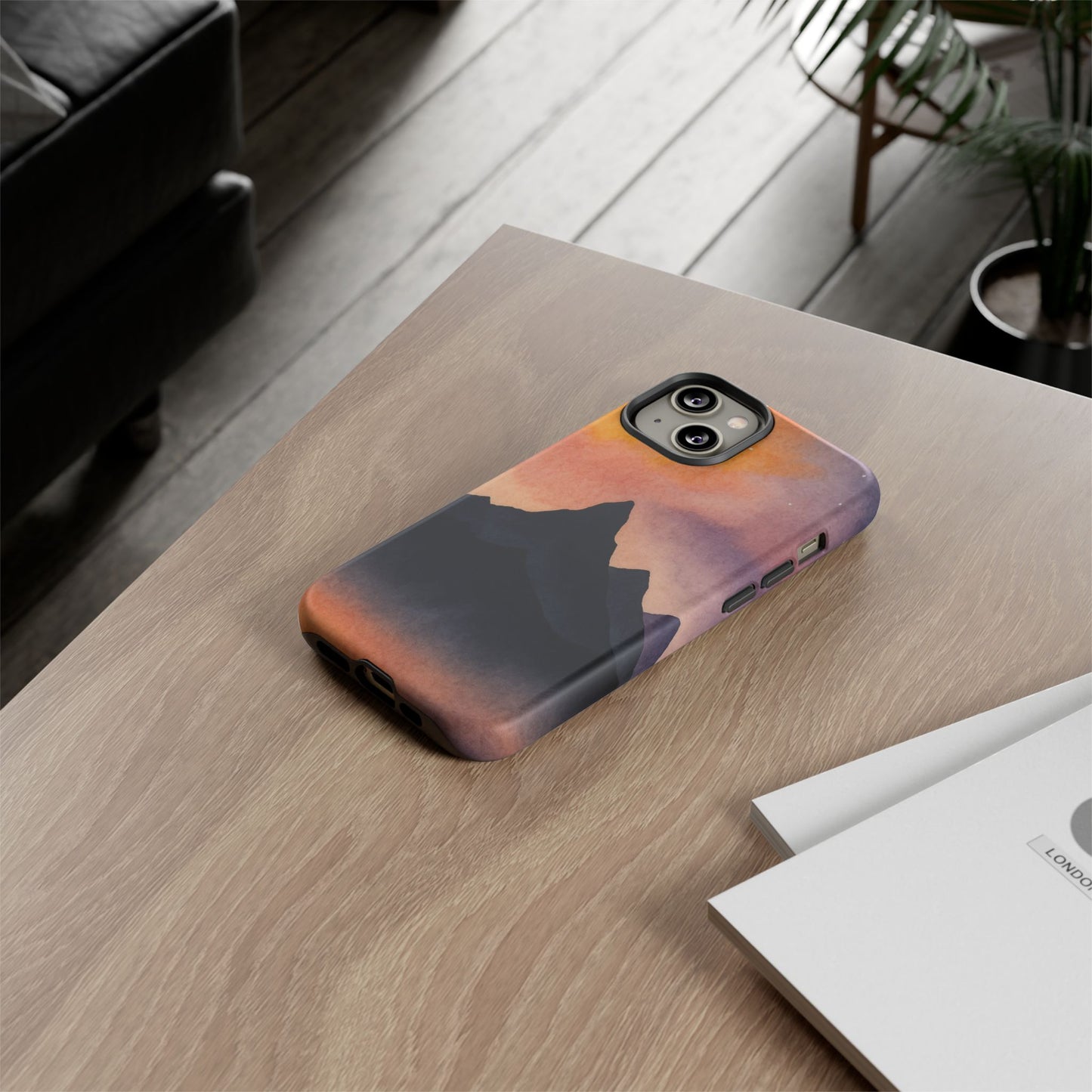 Mountain Sunset Phone Case, Nature Lover's Gift, Adventure Phone Cover, Unique Cellphone Accessories, Outdoor Enthusiast Decor