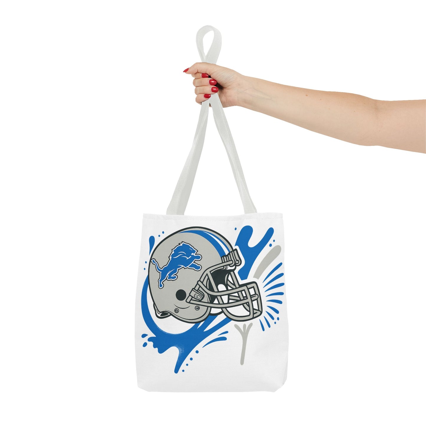 Sporty Tote Bag, Floral Football Tote, Game Day Bag, NFL Team Spirit Bag, Birthday Gift for Sports Fans, Everyday Use Bag