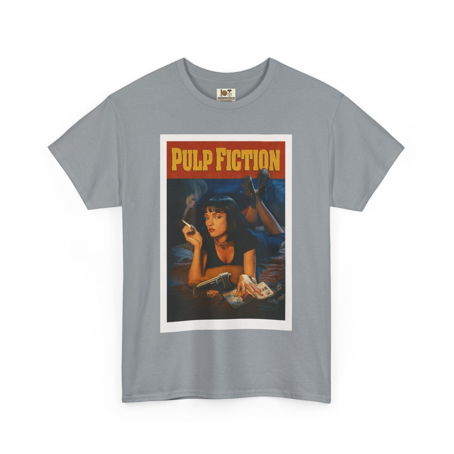 Pulp Fiction Vintage-Style Tee, Retro Movie Shirt, Unisex Cotton Tee, 90s Nostalgia Top, Fan Gift, Movie Lover Apparel
