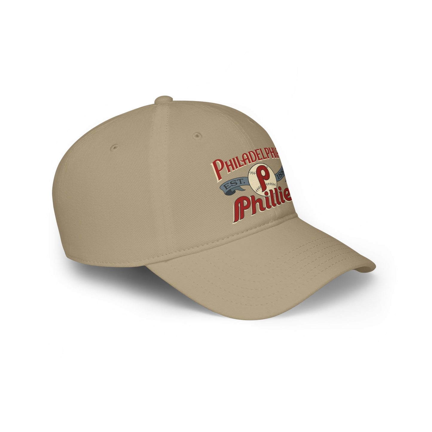 Philadelphia Phillies Low Profile Baseball Cap, Sporty Hat, Gift for Baseball Fans, Casual Summer Accessories, Team Spirit Wear