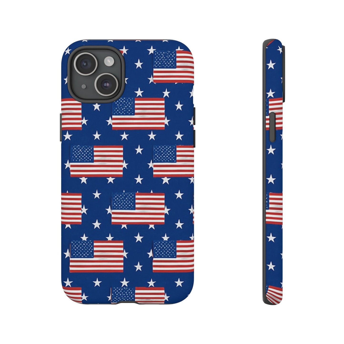 Patriotic Phone Case, Independence Day Accessories, American Flag Design, Star-Spangled Cover, Summer BBQ Gift