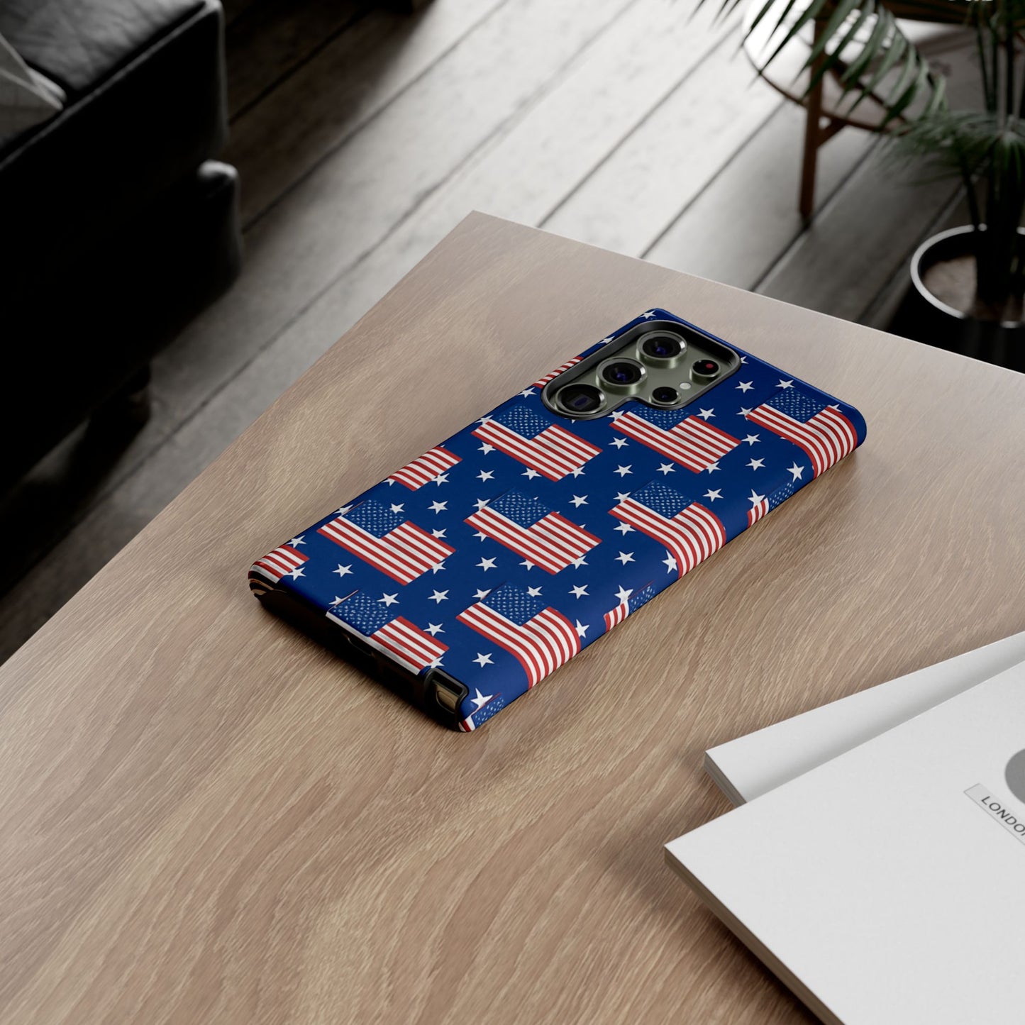 Patriotic Phone Case, Independence Day Accessories, American Flag Design, Star-Spangled Cover, Summer BBQ Gift