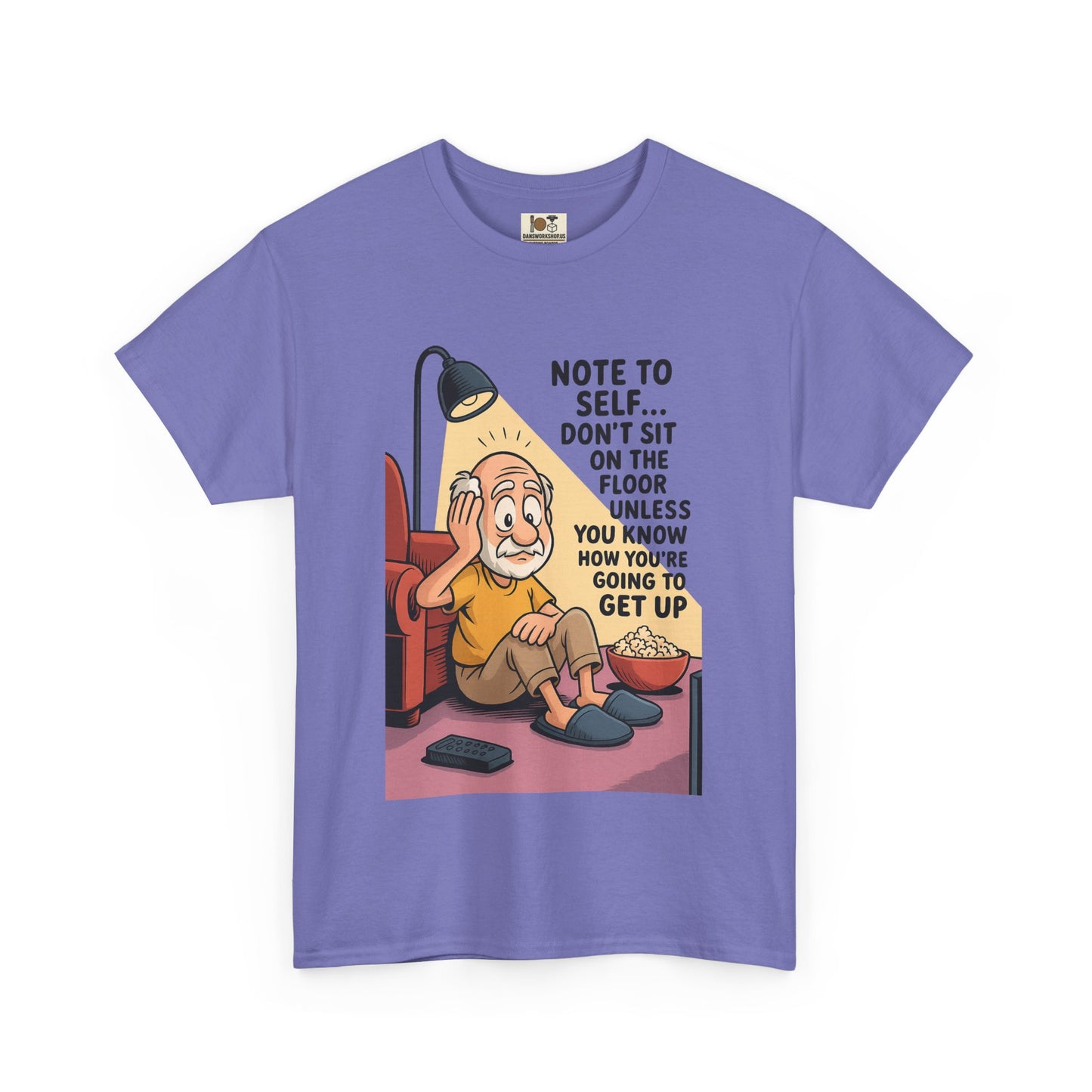 Funny Note to Self Tee for Laziness Lovers, Humor T-Shirt, Quirky Cotton Shirt, Gift for Friends, Relaxation Apparel