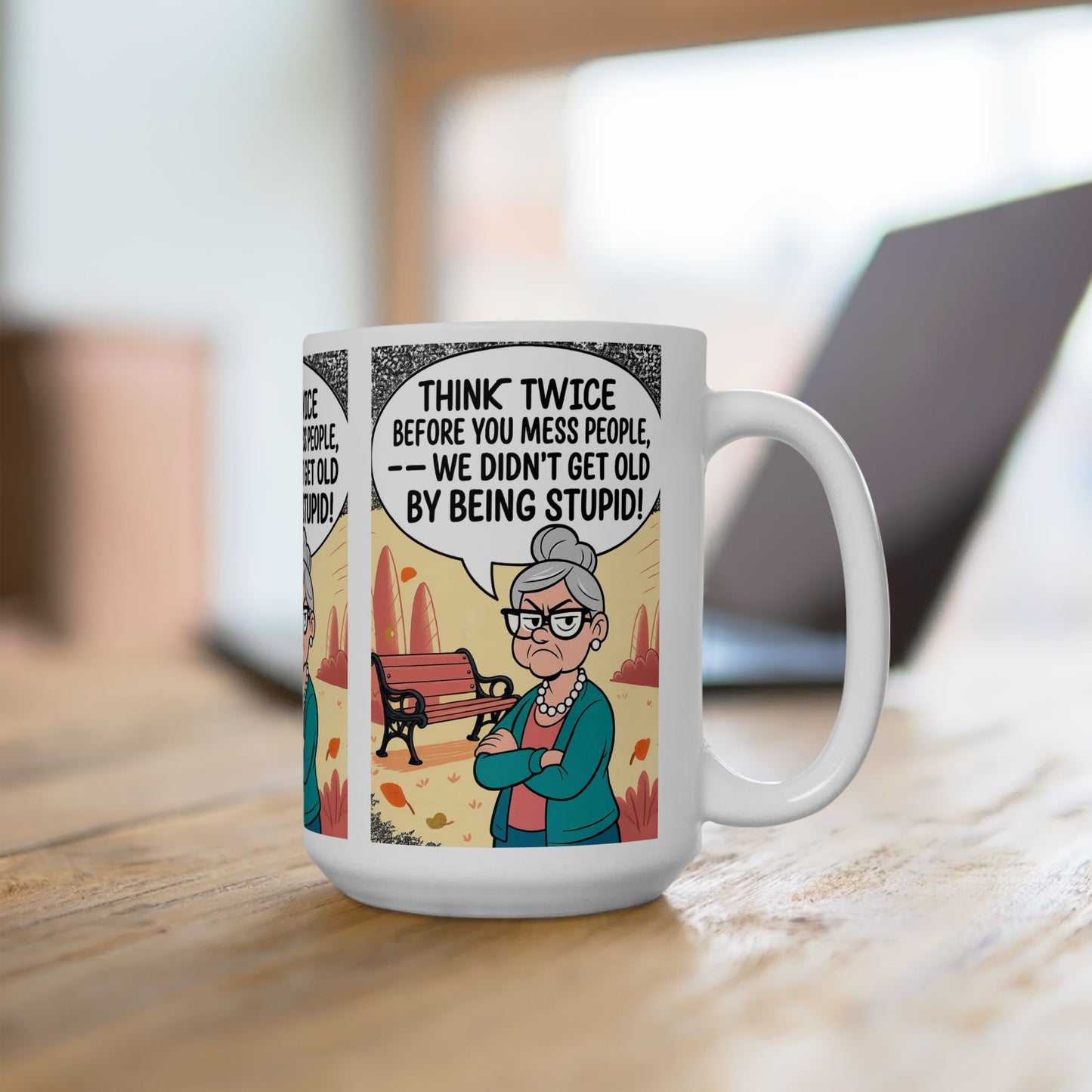 Sassy Granny Mug with Quote | Funny Ceramic Coffee Cup | Gift for Granny, Birthday Mug, Humorous Kitchenware, 11oz, 15oz