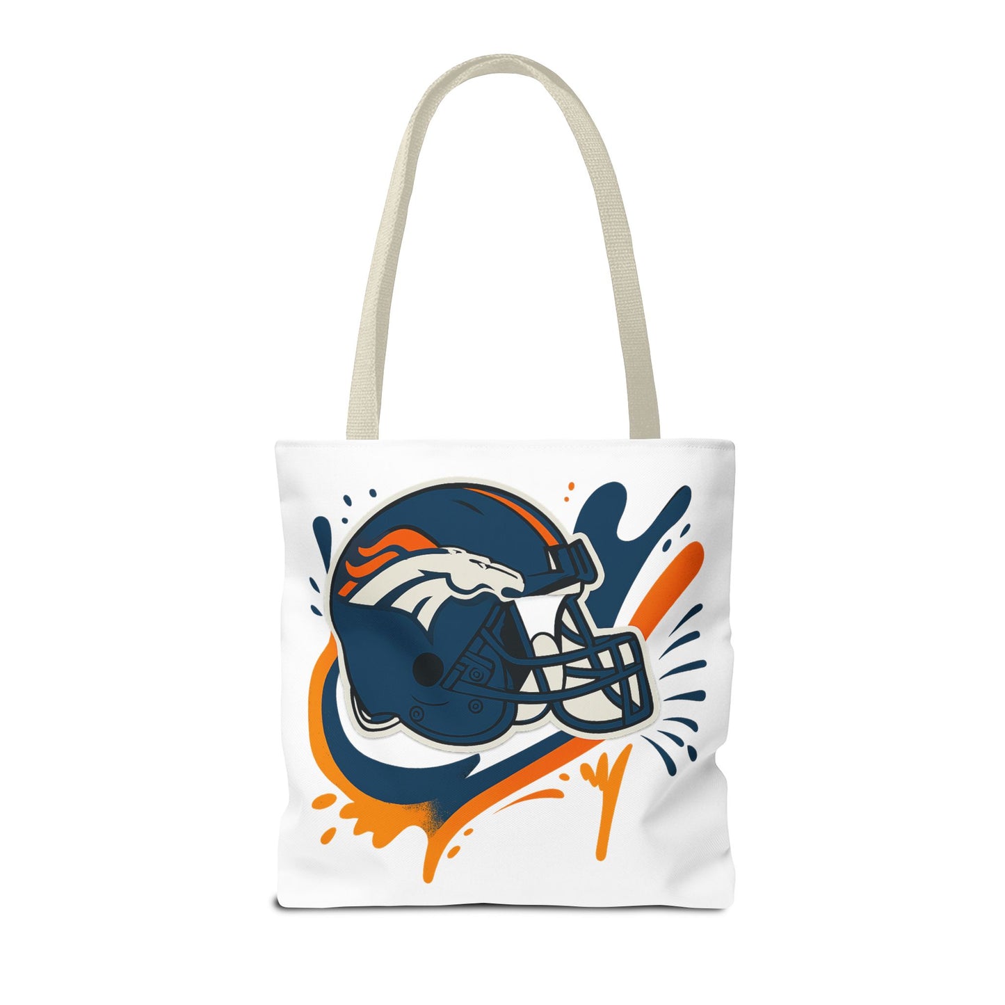 Denver Broncos Sports Tote Bag, Game Day Tote, Football Fan Gift, NFL Accessories, Team Spirit Bag, AOP Design