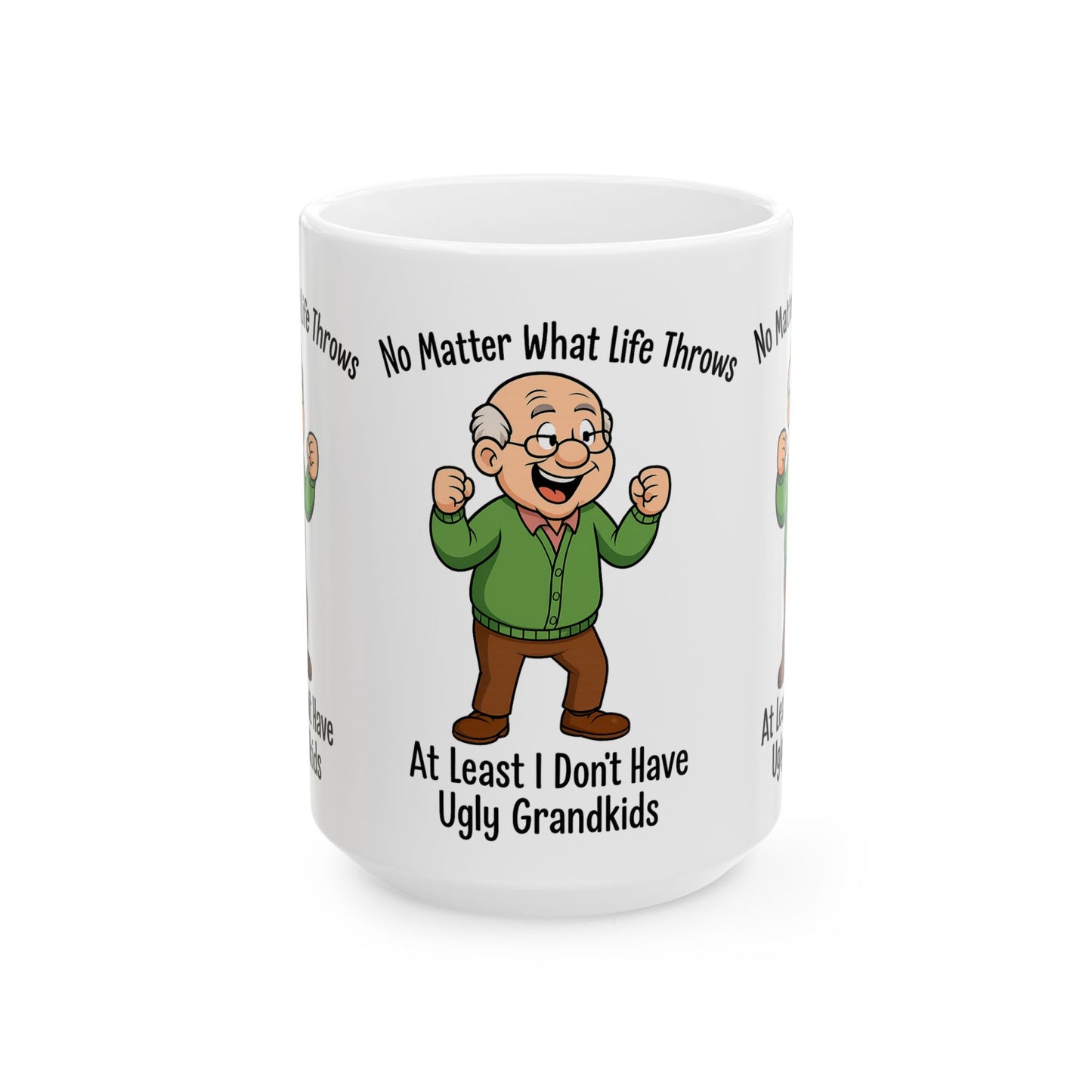 Humorous Grandpa Ceramic Mug - Funny Gift for Grandparents, Coffee Mug for Family, Birthday Gift, Holiday Present, Tea Cup