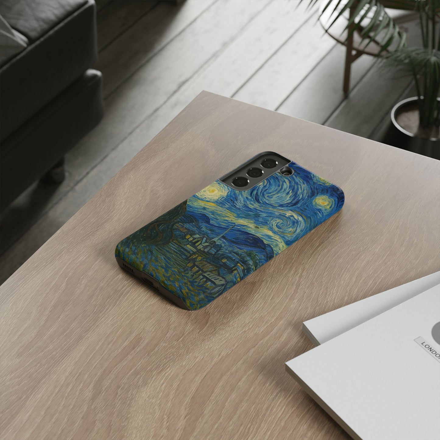 Starry Night Phone Case, Artistic Cell Phone Cover, Gift for Art Lovers, Unique Phone Accessory, Birthday Gift for Him/Her, Tough Cases