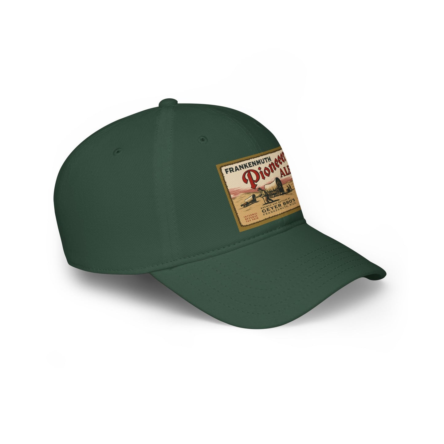 Vintage Pioneer Ale Baseball Cap - Red Adjustable Hat, Great for Breweries, Outdoor Events, Gifts, and Casual Wear