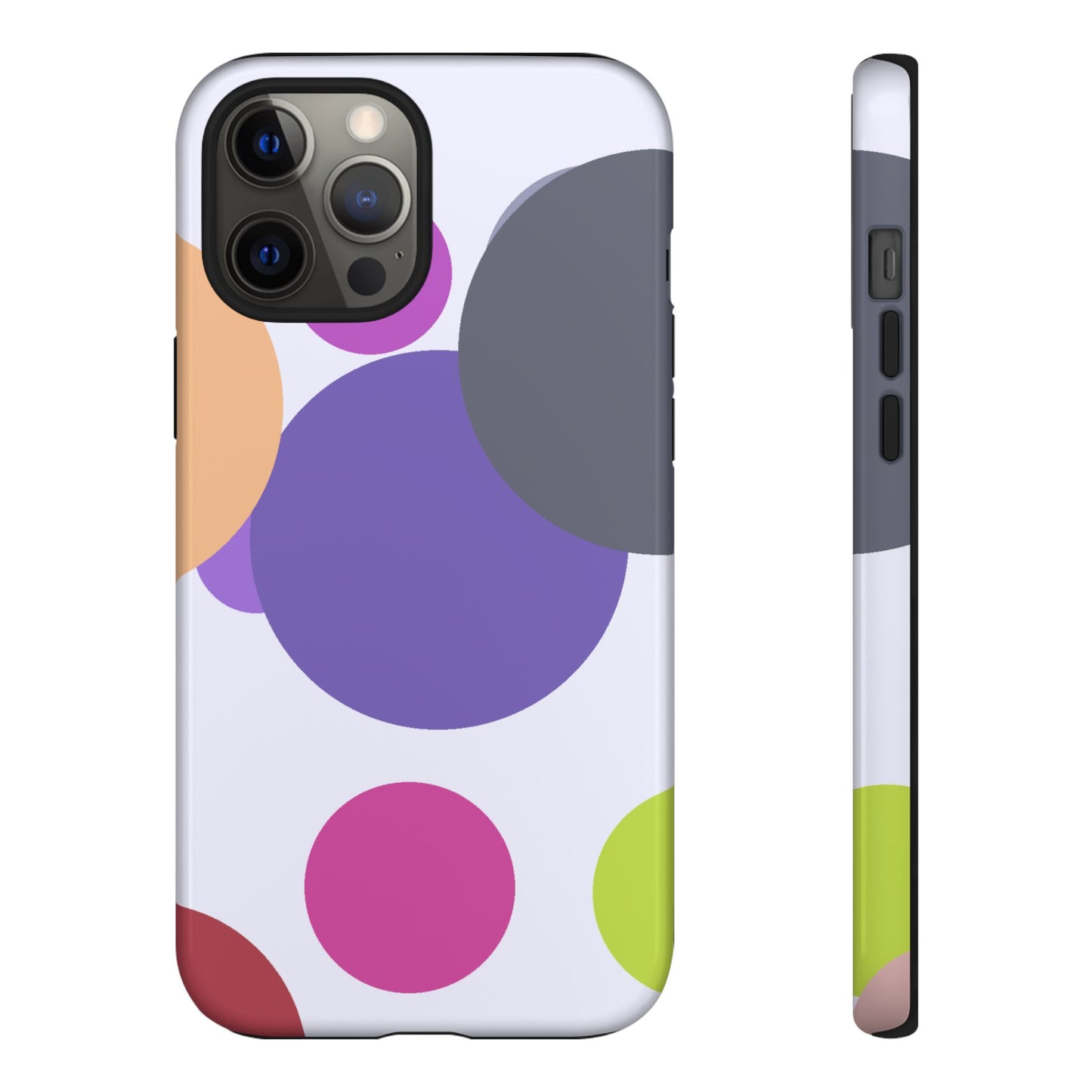 Colorful Geometric Phone Case, Bold Protective Cover for iPhone, Unique Gift for Trendy Teens, Fun Customizable Cases, Modern Design