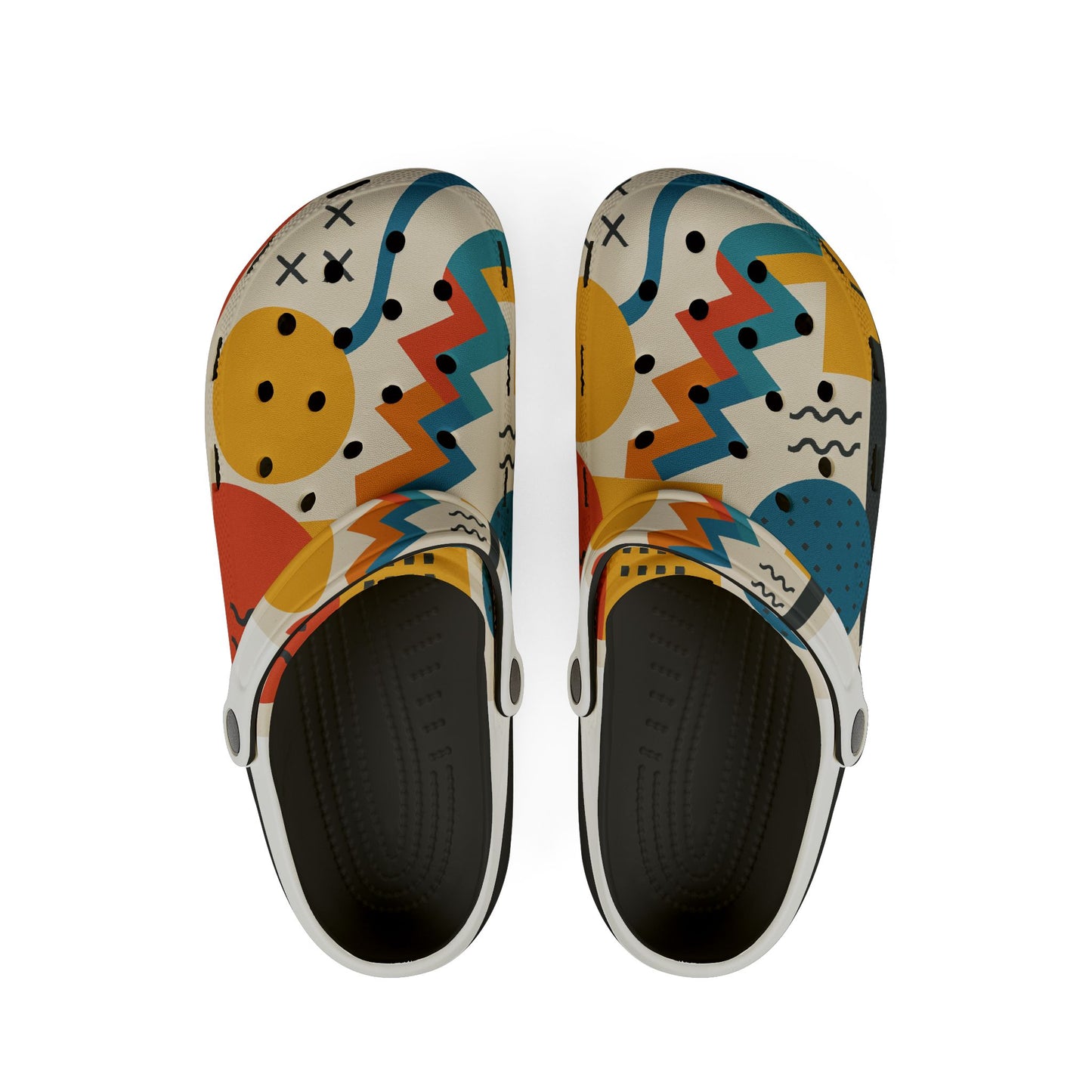 Colorful Patterned EVA Foam Clogs, Stylish Slip-On Shoes, Casual Footwear, Summer Accessories, Unique Gift Idea