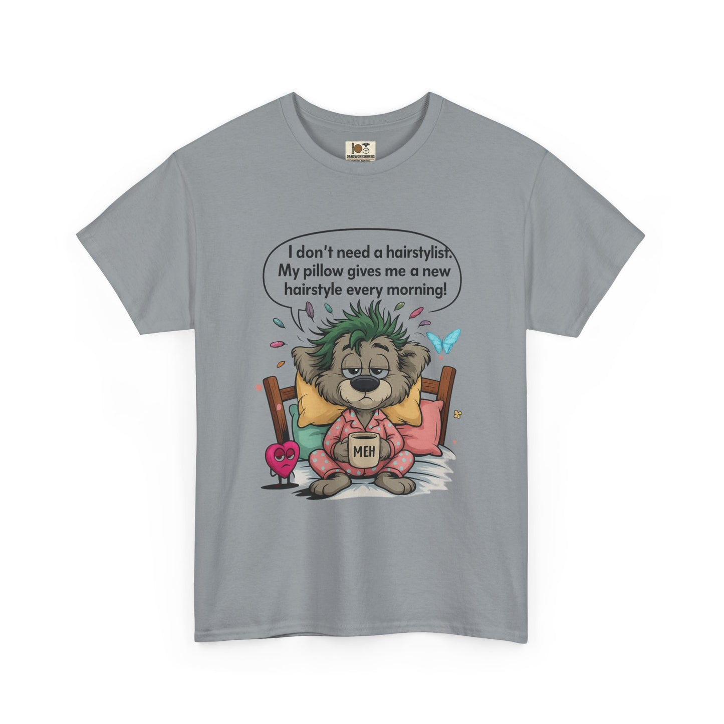 Whimsical Cotton Tee with Funny Quote - Ideal Gift for Friends, Unique Birthday Present, Casual Everyday Wear, Animal Lover Top