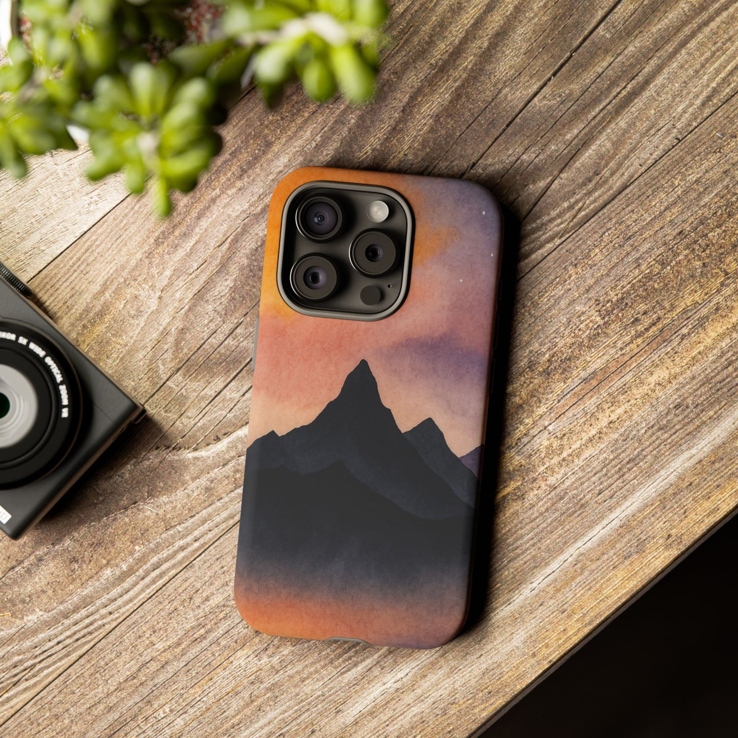 Mountain Sunset Phone Case, Nature Lover's Gift, Adventure Phone Cover, Unique Cellphone Accessories, Outdoor Enthusiast Decor