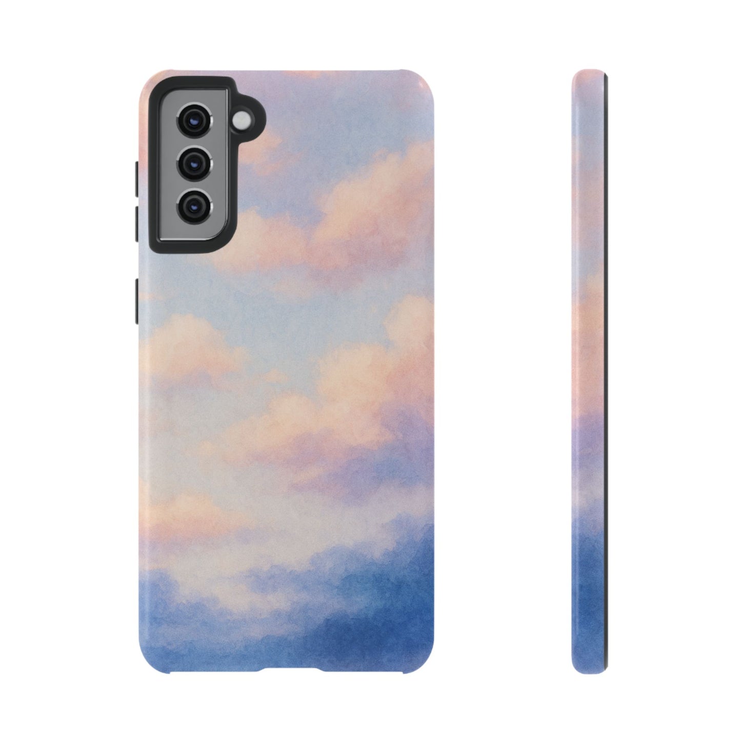 Sky Blue Cloud Phone Case, Tough Phone Cover, Aesthetic Cell Phone Accessory, Gift for Teen, Trendy Tech Protection