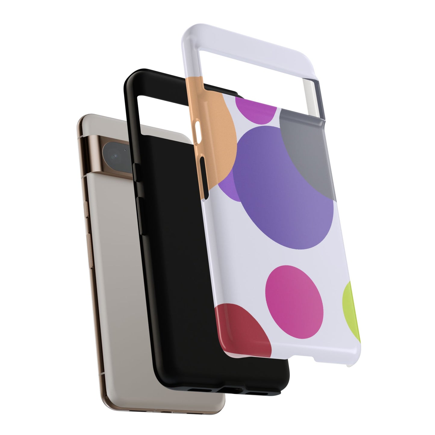 Colorful Geometric Phone Case, Bold Protective Cover for iPhone, Unique Gift for Trendy Teens, Fun Customizable Cases, Modern Design