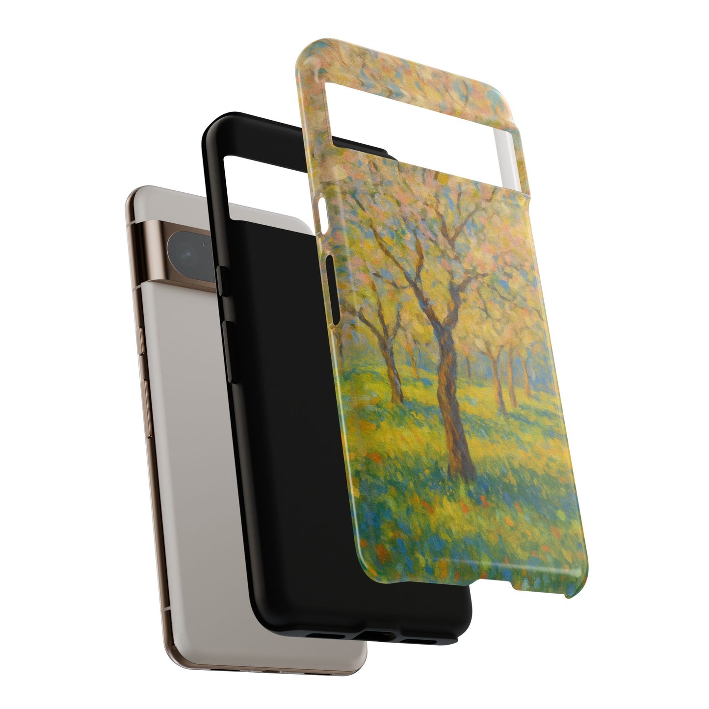 Artistic Phone Case, Tough Phone Case, Flower Tree Case, Spring Decor, Unique Phone Cover, Nature Lover Gift