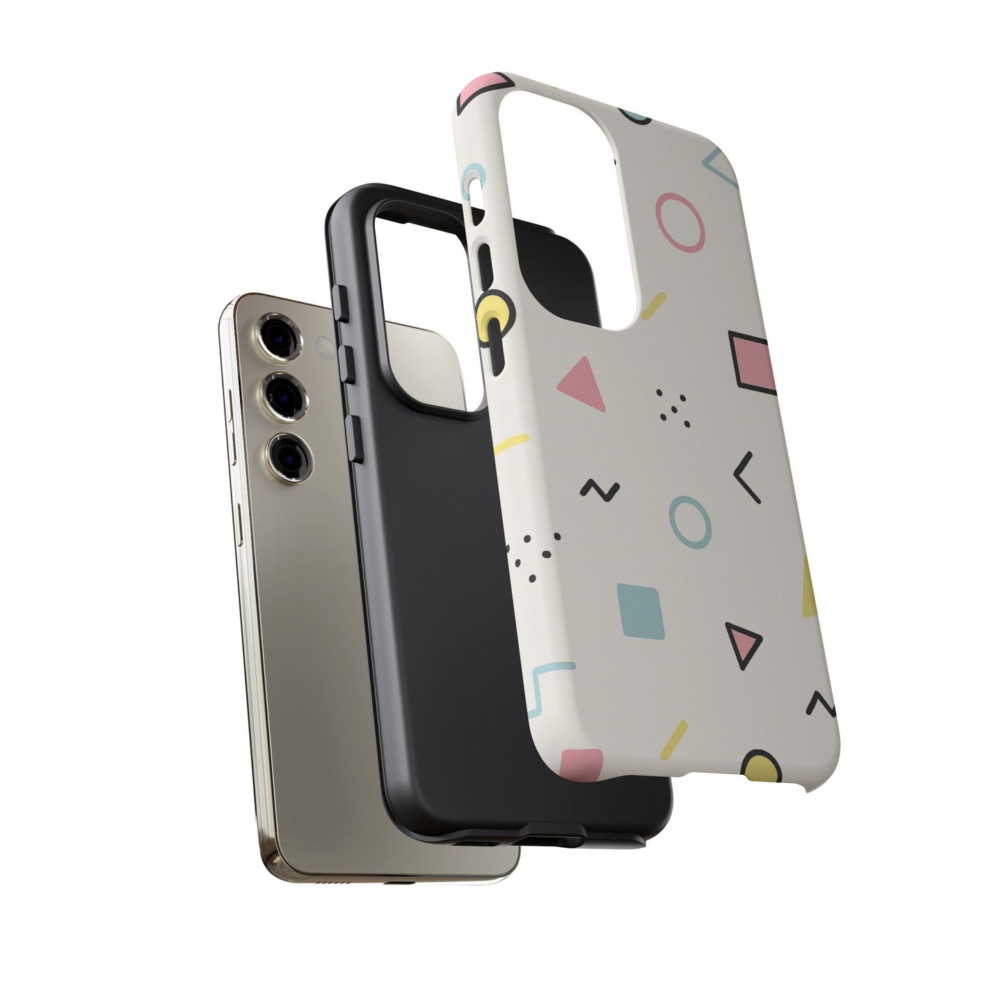 Geometric Phone Case - Stylish Tough Cases for Trendsetters, Unique Phone Covers, Modern Accessories, Gift Ideas for Her