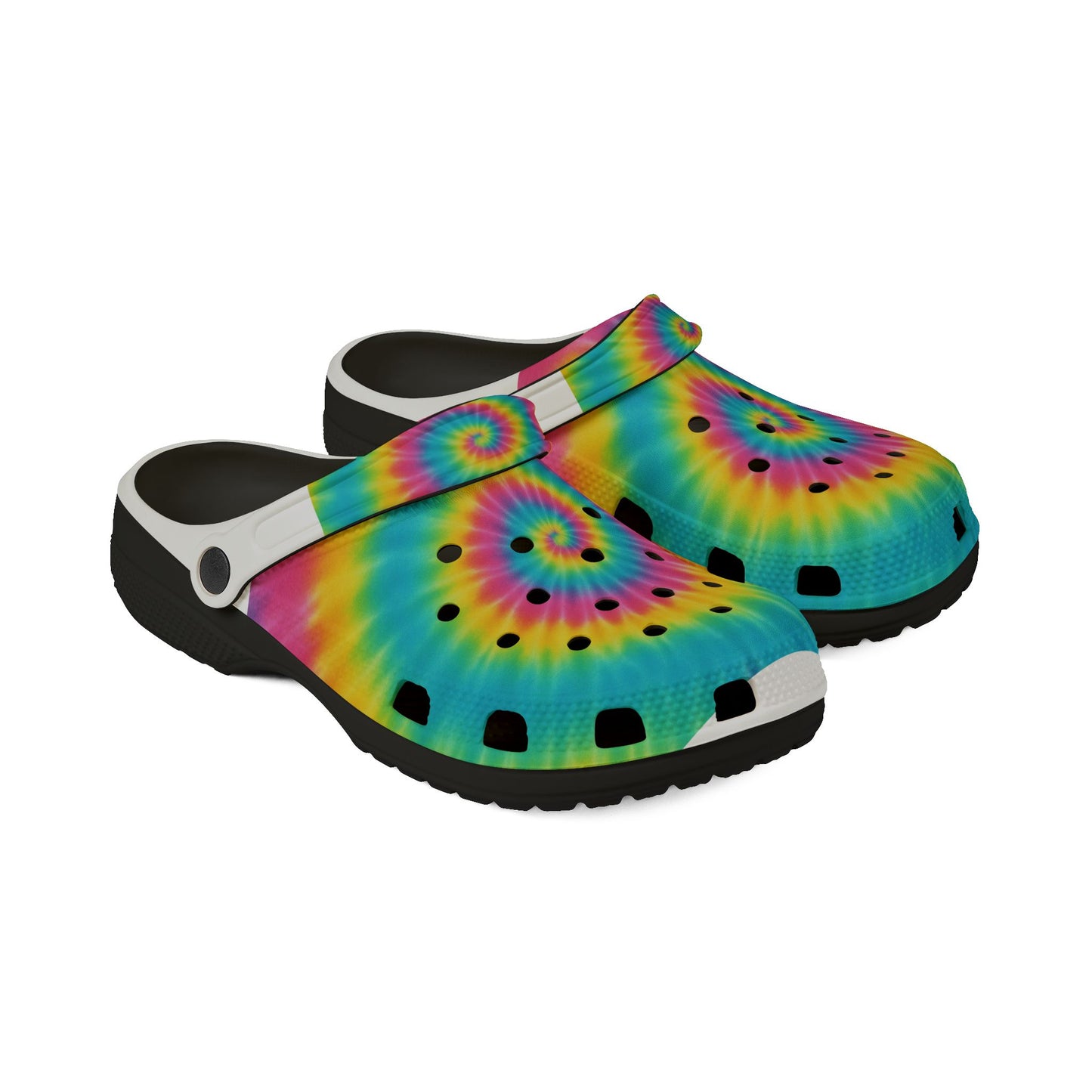 Tie-Dye EVA Foam Clogs - Fun, Stylish, Comfortable Casual Footwear for Summer Adventures, Festivals, Beach, Gardening, Daily Wear