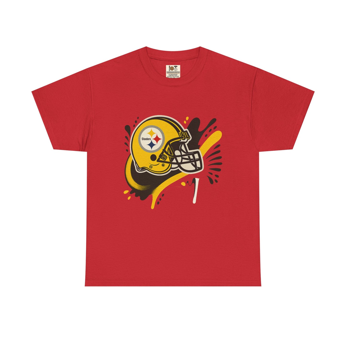 Pittsburgh Steelers Inspired Unisex Heavy Cotton Tee, Sports Fan T-Shirt, Game Day Apparel, Gift for Him/Her, Football Season Style