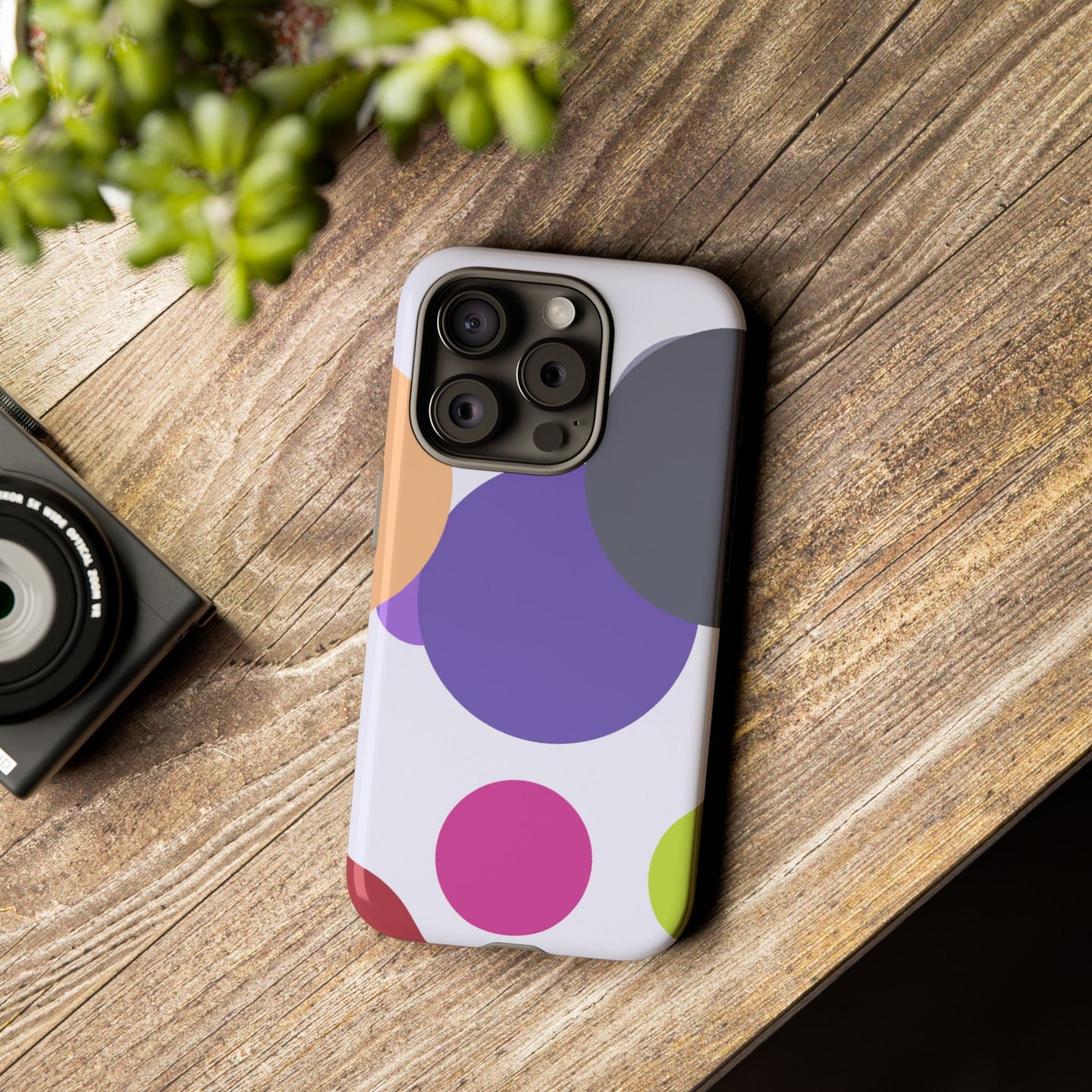 Colorful Geometric Phone Case, Bold Protective Cover for iPhone, Unique Gift for Trendy Teens, Fun Customizable Cases, Modern Design