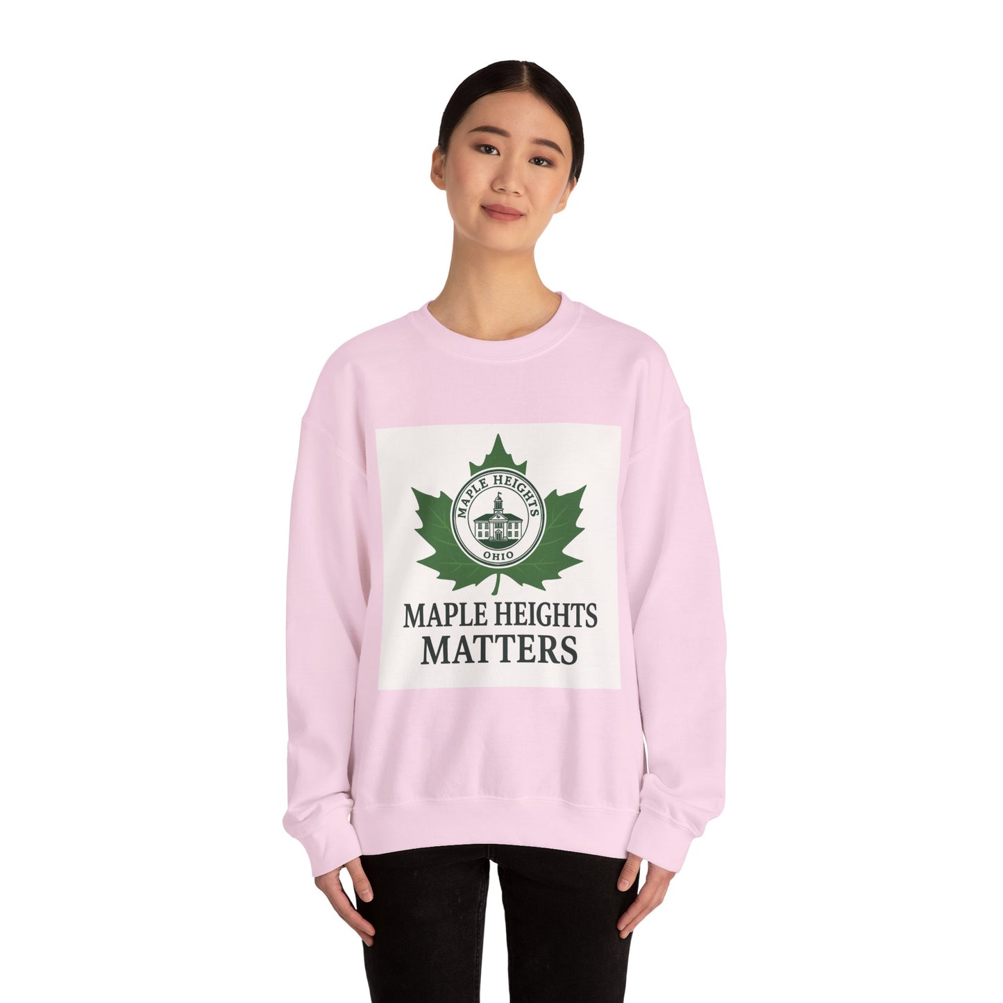 Maple Heights Matters Sweatshirt, Unisex Crewneck, Cozy Gift for Residents, Winter Wardrobe Essential, Perfect for Holidays
