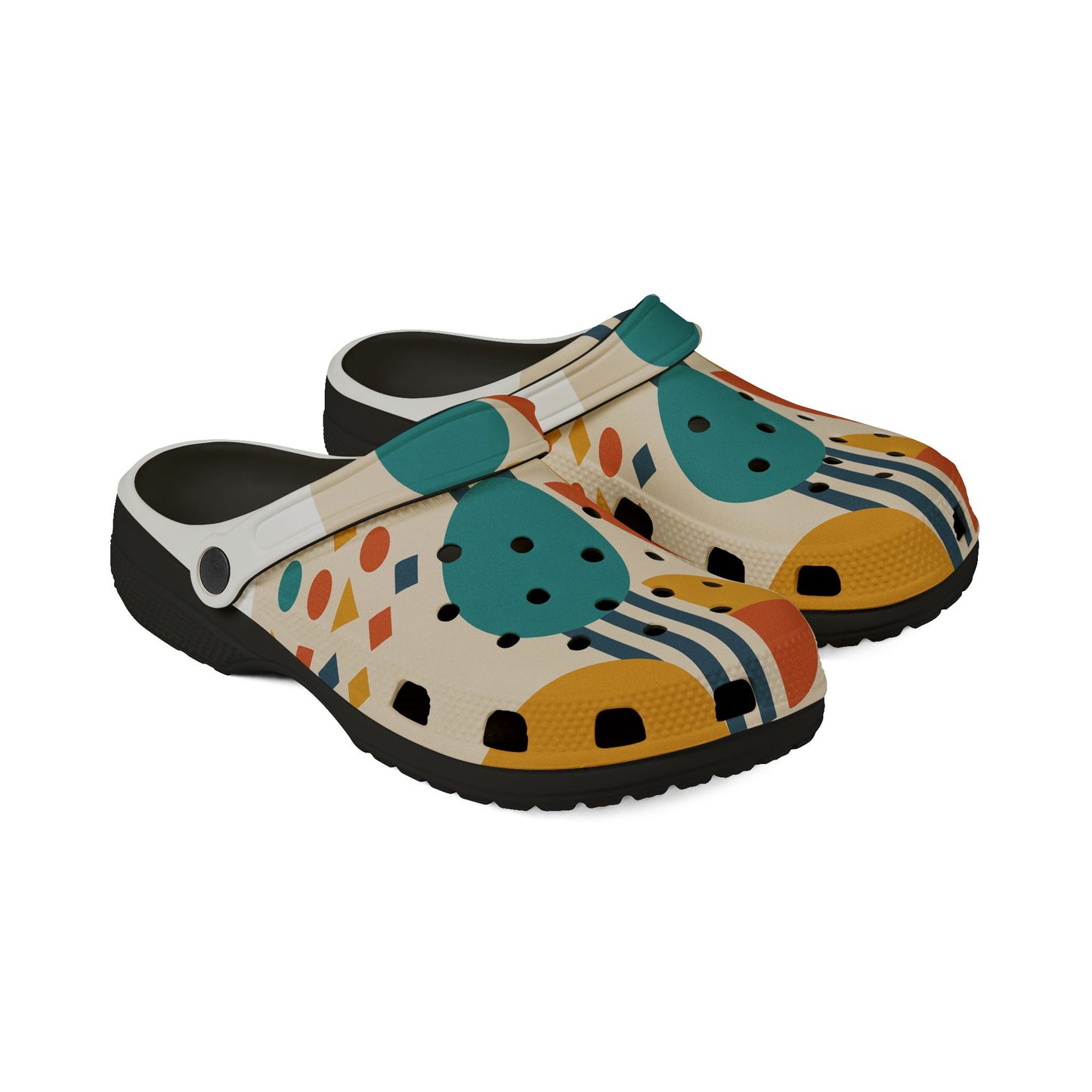 Stylish EVA Foam Rubber Clogs - Colorful AOP Design for Comfort & Fun, Perfect for Summer, Casual Outings, Garden Wear, Gift Ideas