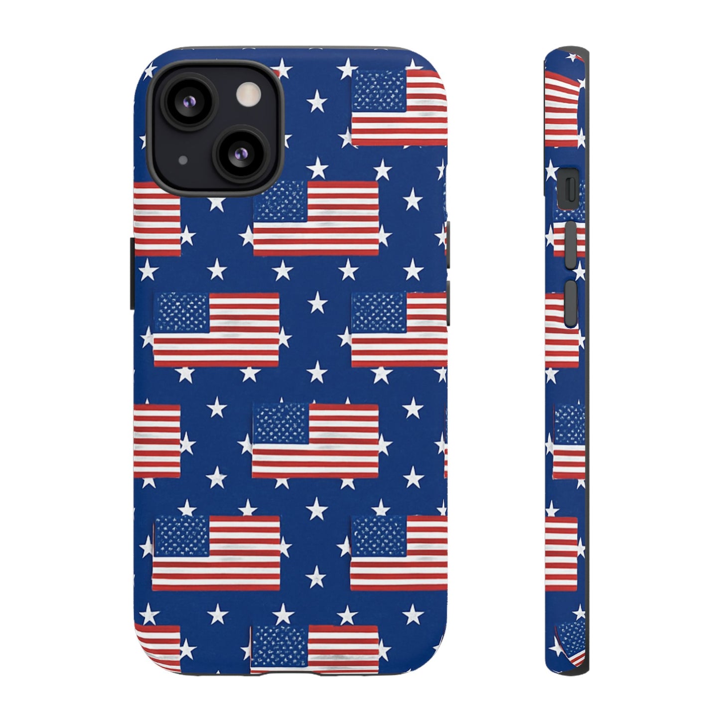 Patriotic Phone Case, Independence Day Accessories, American Flag Design, Star-Spangled Cover, Summer BBQ Gift