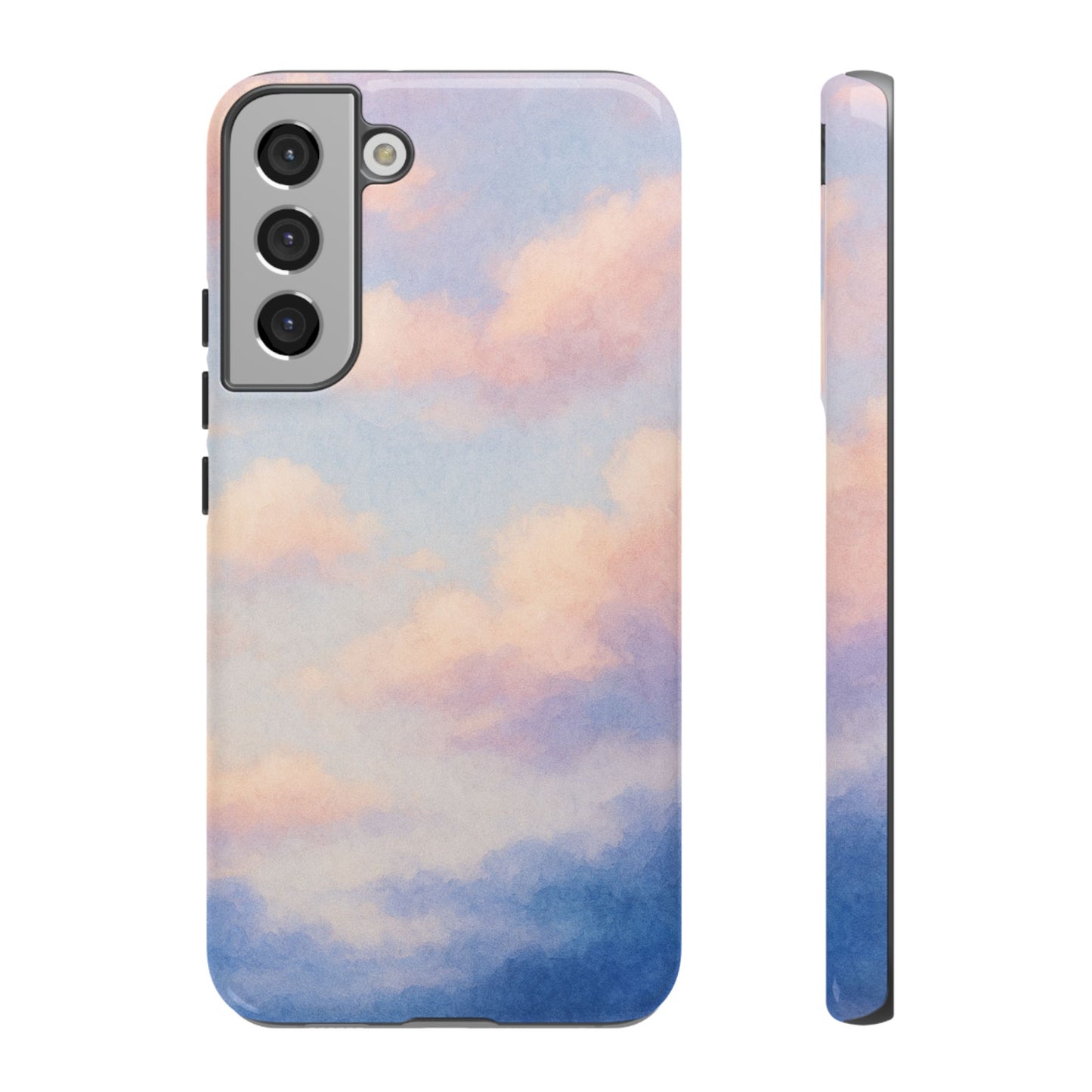 Sky Blue Cloud Phone Case, Tough Phone Cover, Aesthetic Cell Phone Accessory, Gift for Teen, Trendy Tech Protection