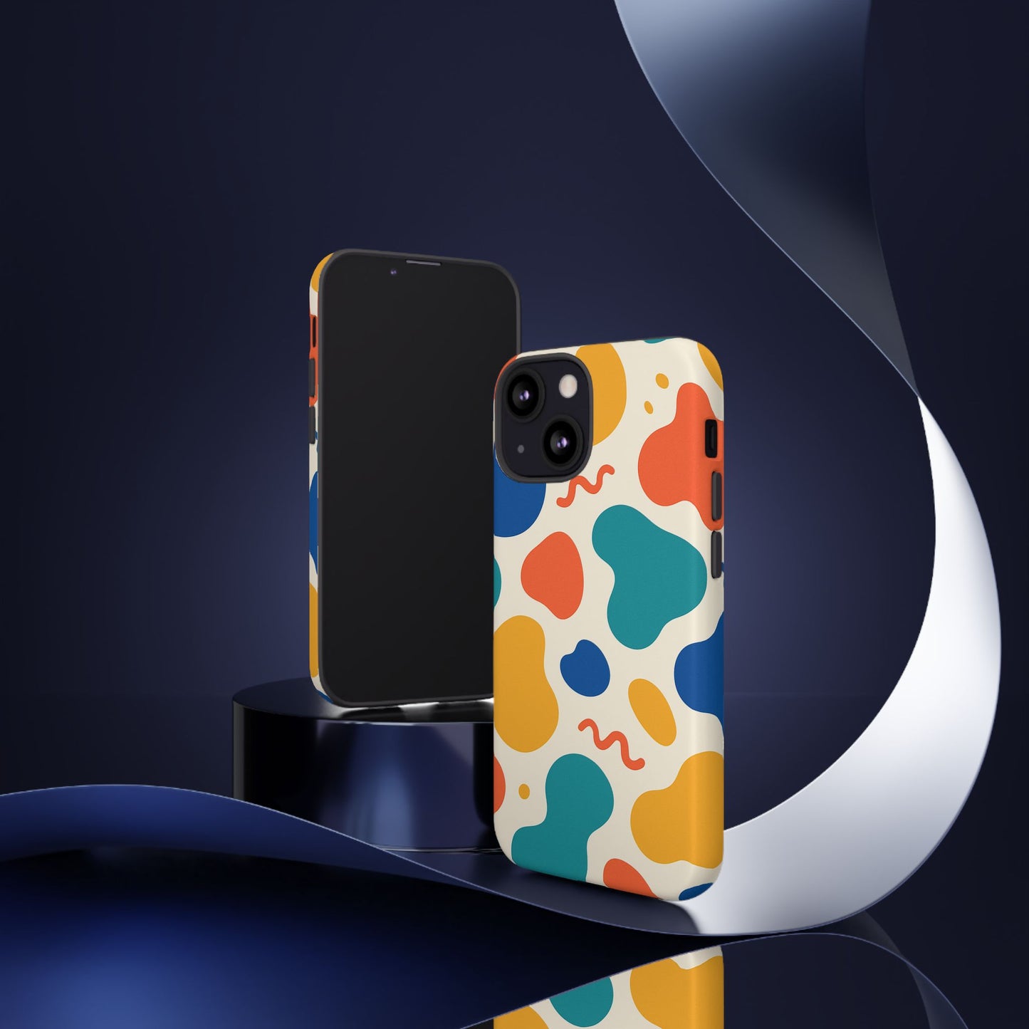 Colorful Phone Case with Abstract Design, Stylish Phone Cover, Trendy Tech Accessory for Her, Unique Gift Idea, Fun Patterned Case