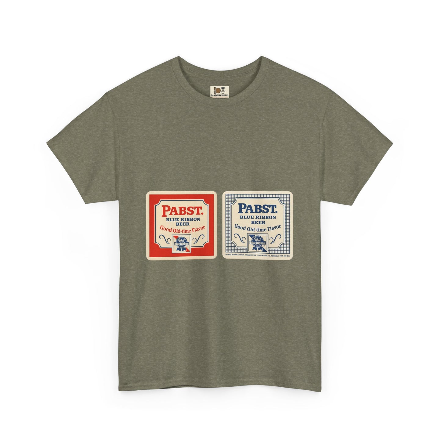 Vintage-Inspired Unisex Heavy Cotton Tee, Perfect for Beer Lovers, Retro Style Shirt, Gift for Him/Her, Casual Wear, Birthday Gift, Pabst beer