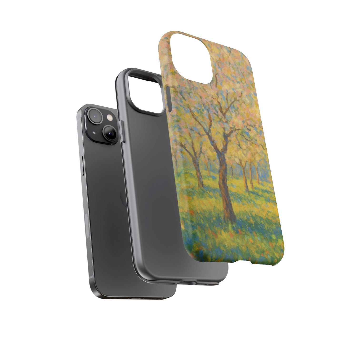 Artistic Phone Case, Tough Phone Case, Flower Tree Case, Spring Decor, Unique Phone Cover, Nature Lover Gift