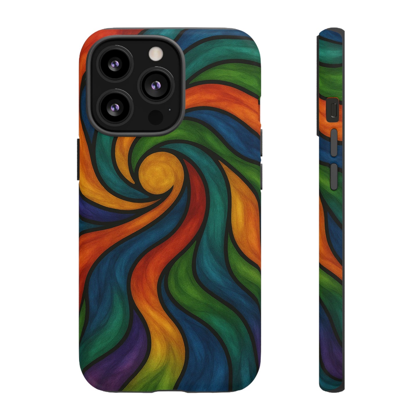 Colorful Swirl Phone Case | Tough Cases, Vibrant Design, Gift for Art Lovers, Funky Case, Unique Phone Accessories