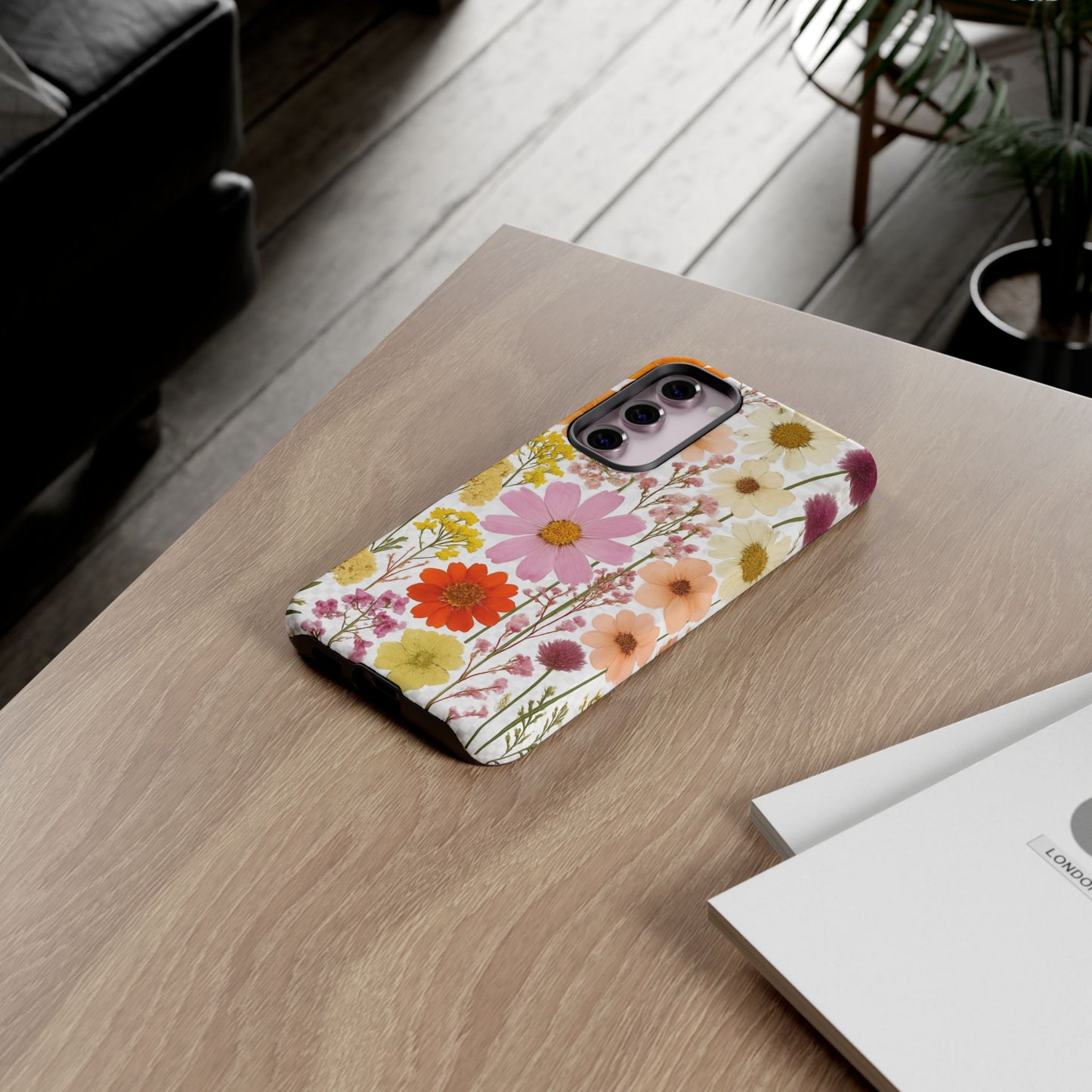 Floral Phone Case - Tough Cases, Stylish Protective Cover, Flower Design, Trendy Gift, Nature Lover Accessory, DRIED FLOWERS