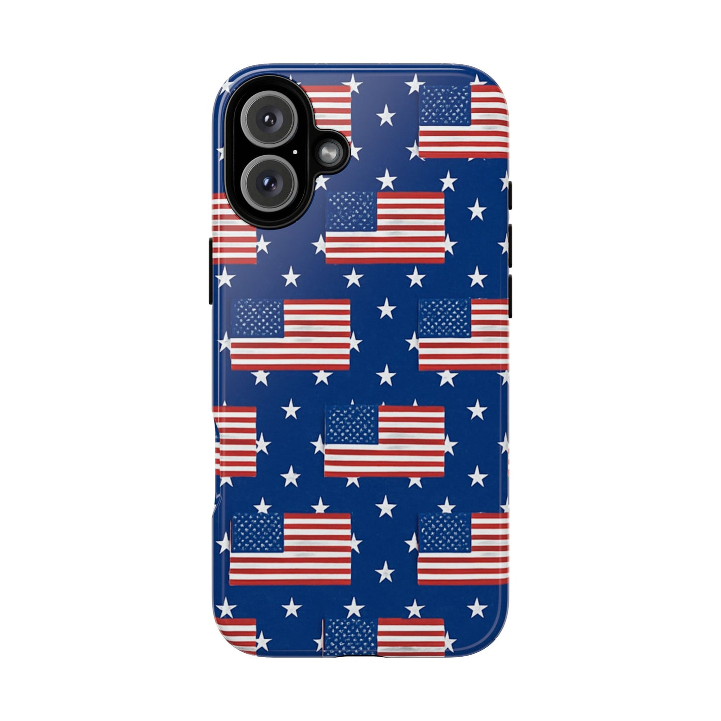 Patriotic Phone Case, Independence Day Accessories, American Flag Design, Star-Spangled Cover, Summer BBQ Gift