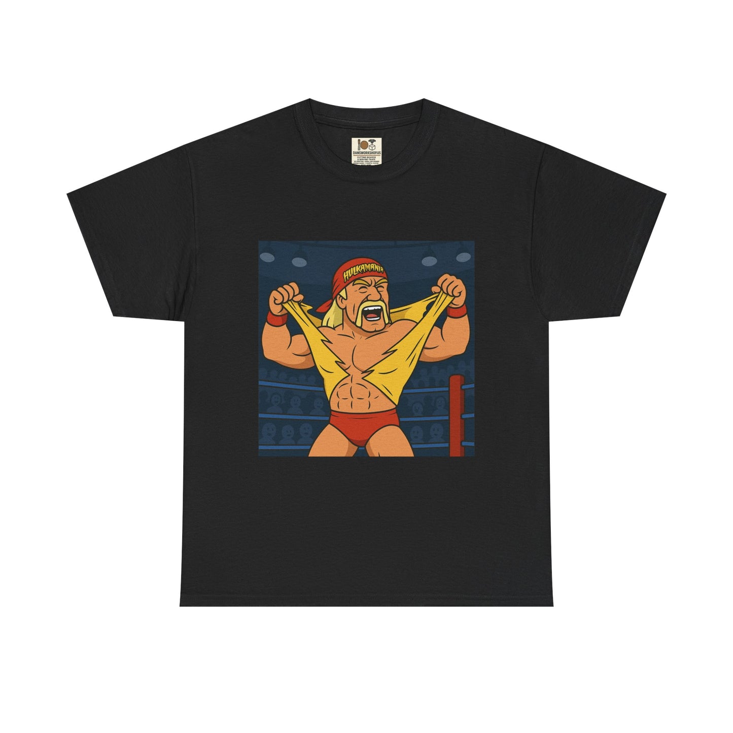 Vintage Wrestling Tee, Unisex Heavy Cotton Tee, Retro Graphic T-Shirt, Gift for Fans, Casual Wear for Events, hulk hogan