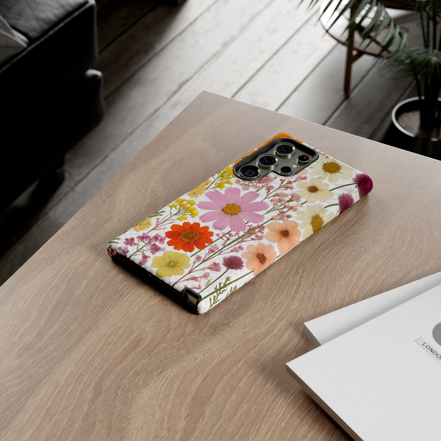 Floral Phone Case - Tough Cases, Stylish Protective Cover, Flower Design, Trendy Gift, Nature Lover Accessory, DRIED FLOWERS