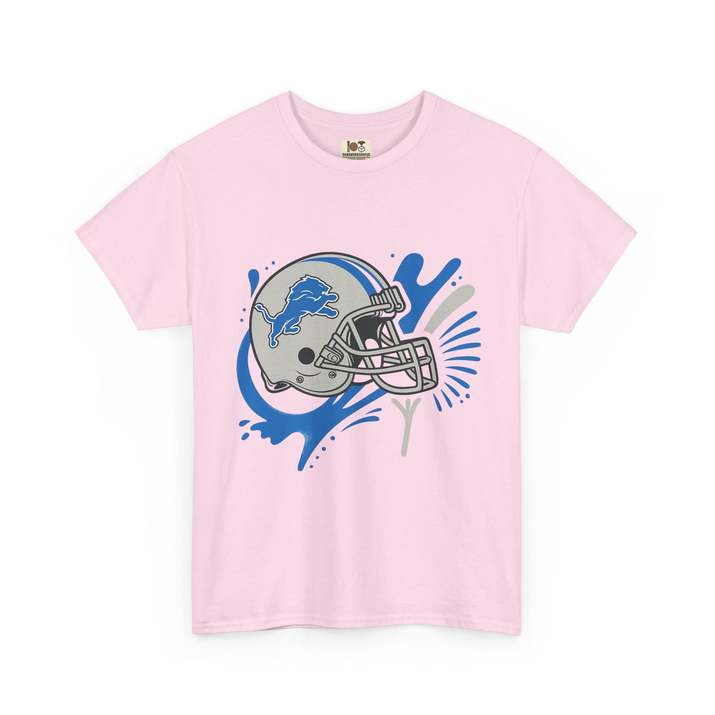 Detroit Lions Fan Heavy Cotton Tee, Sports Apparel, Gift for Gamers, Casual Wear, Team Spirit Shirt