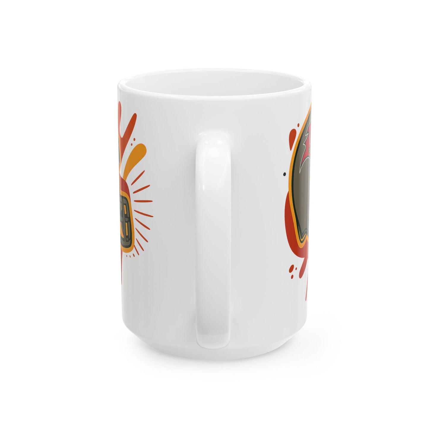 Football Team Ceramic Mug - Perfect for Game Day, Fan Gift, Office Coffee Cup, Sports Celebration, Unique Beverage Mug