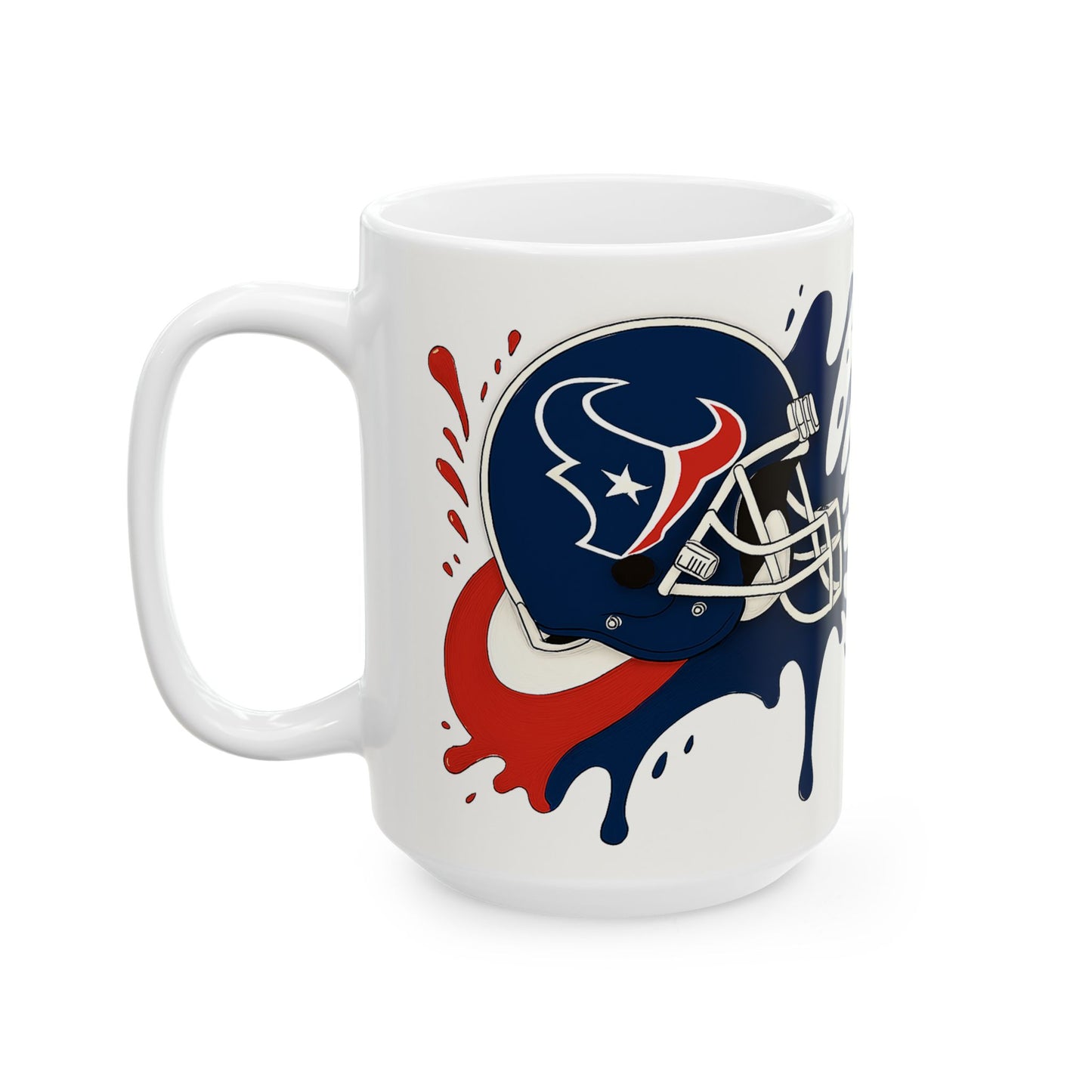 Football Themed Ceramic Mug | Sports Fan Gift, Personalized Coffee Cup, NFL Mug, Team Spirit Drinkware, Game Day Essential