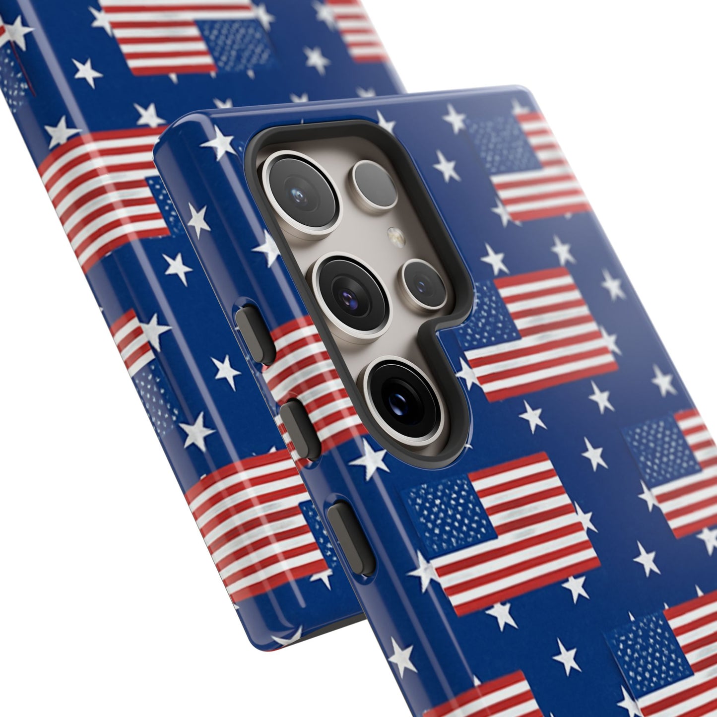 Patriotic Phone Case, Independence Day Accessories, American Flag Design, Star-Spangled Cover, Summer BBQ Gift