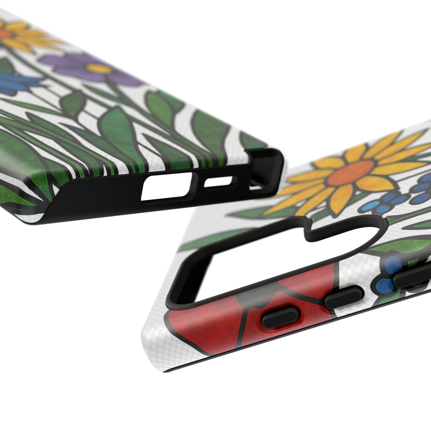 Floral Phone Case, Vibrant Flower Design, Tough Protection, Gift for Nature Lovers, Spring Decor