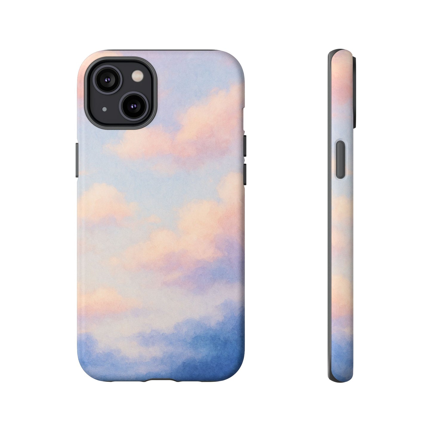 Sky Blue Cloud Phone Case, Tough Phone Cover, Aesthetic Cell Phone Accessory, Gift for Teen, Trendy Tech Protection