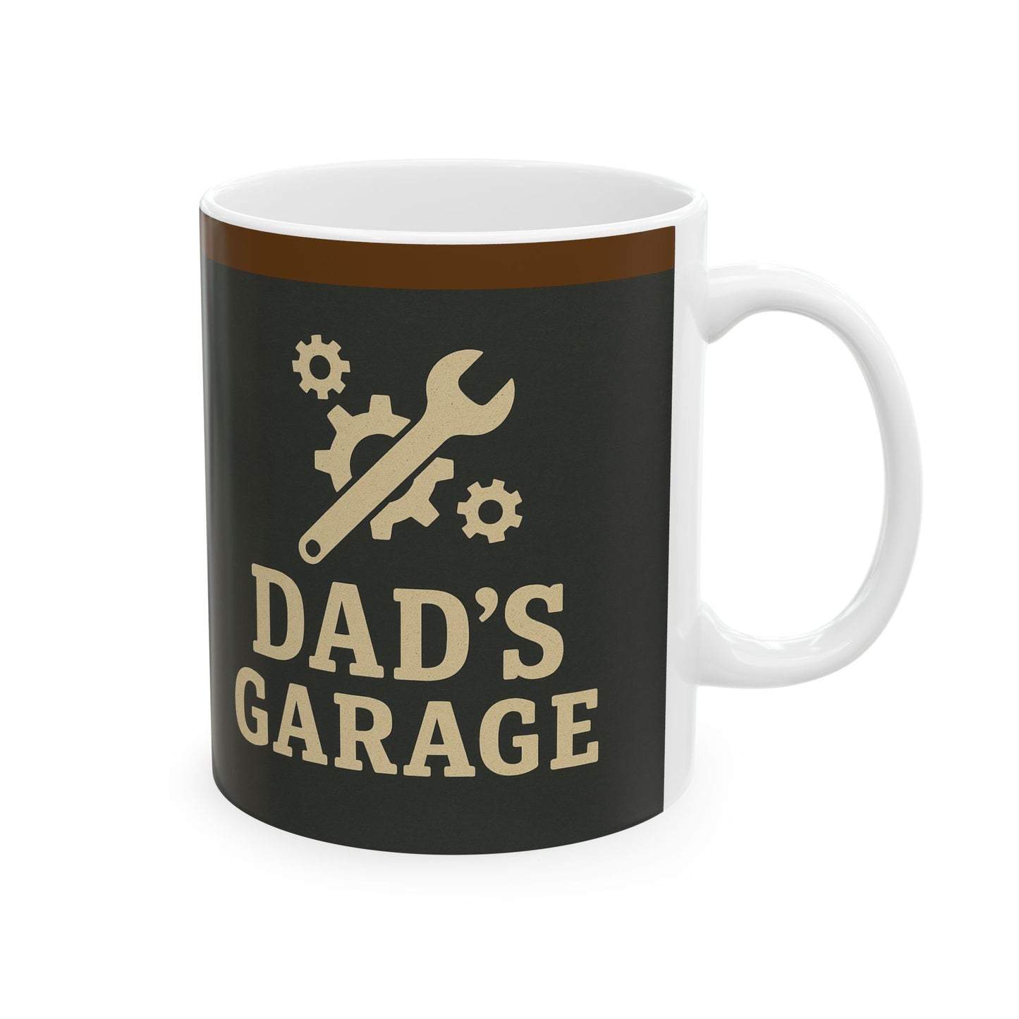 Dad's Garage Ceramic Mug - Perfect Gift for Father's Day, Dad's Birthday, Coffee Lovers, Personalize Your Drinkware, Home & Office Decor